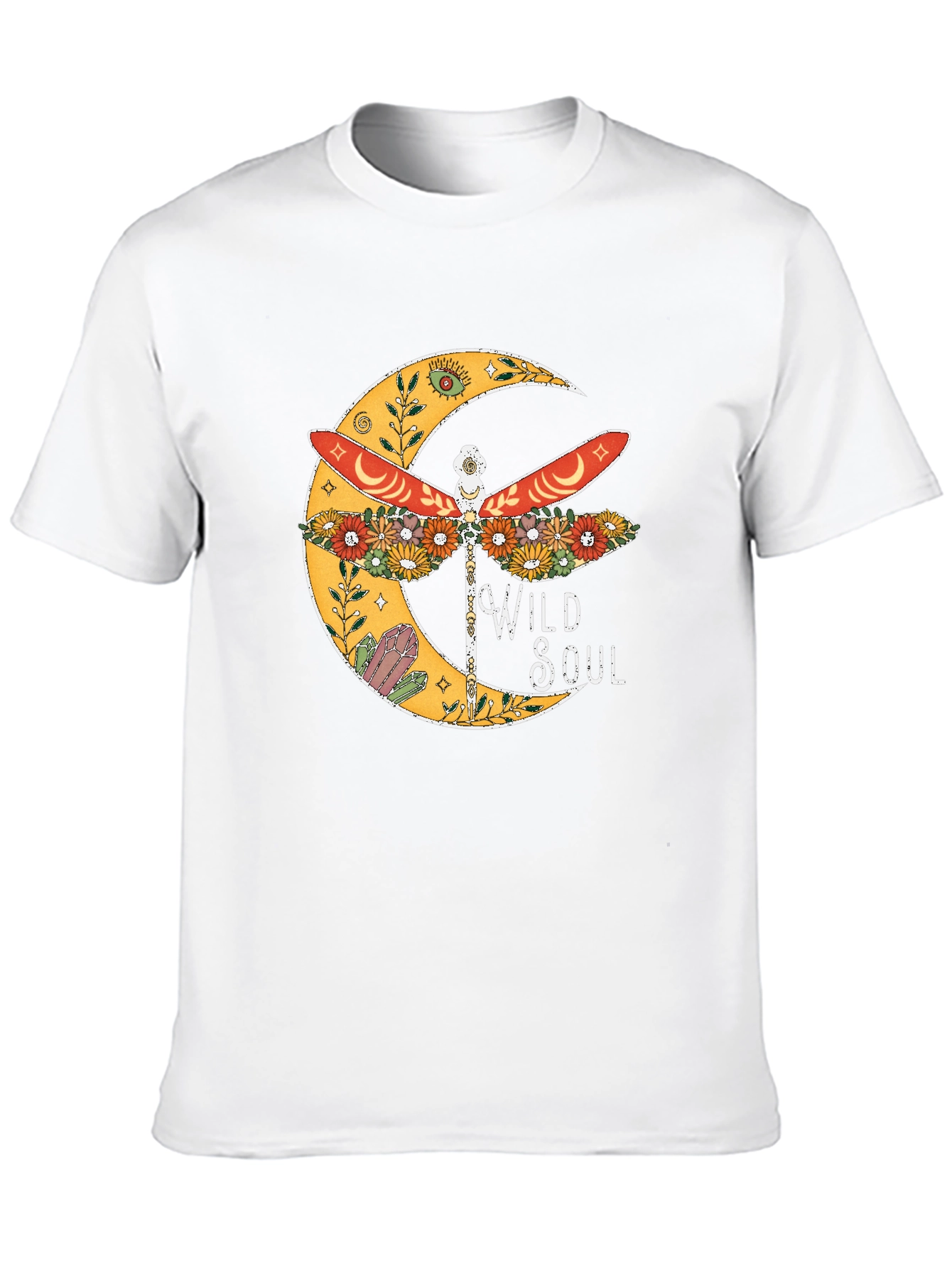 Wild Soul Dragonfly Graphic Tee - Boho Style