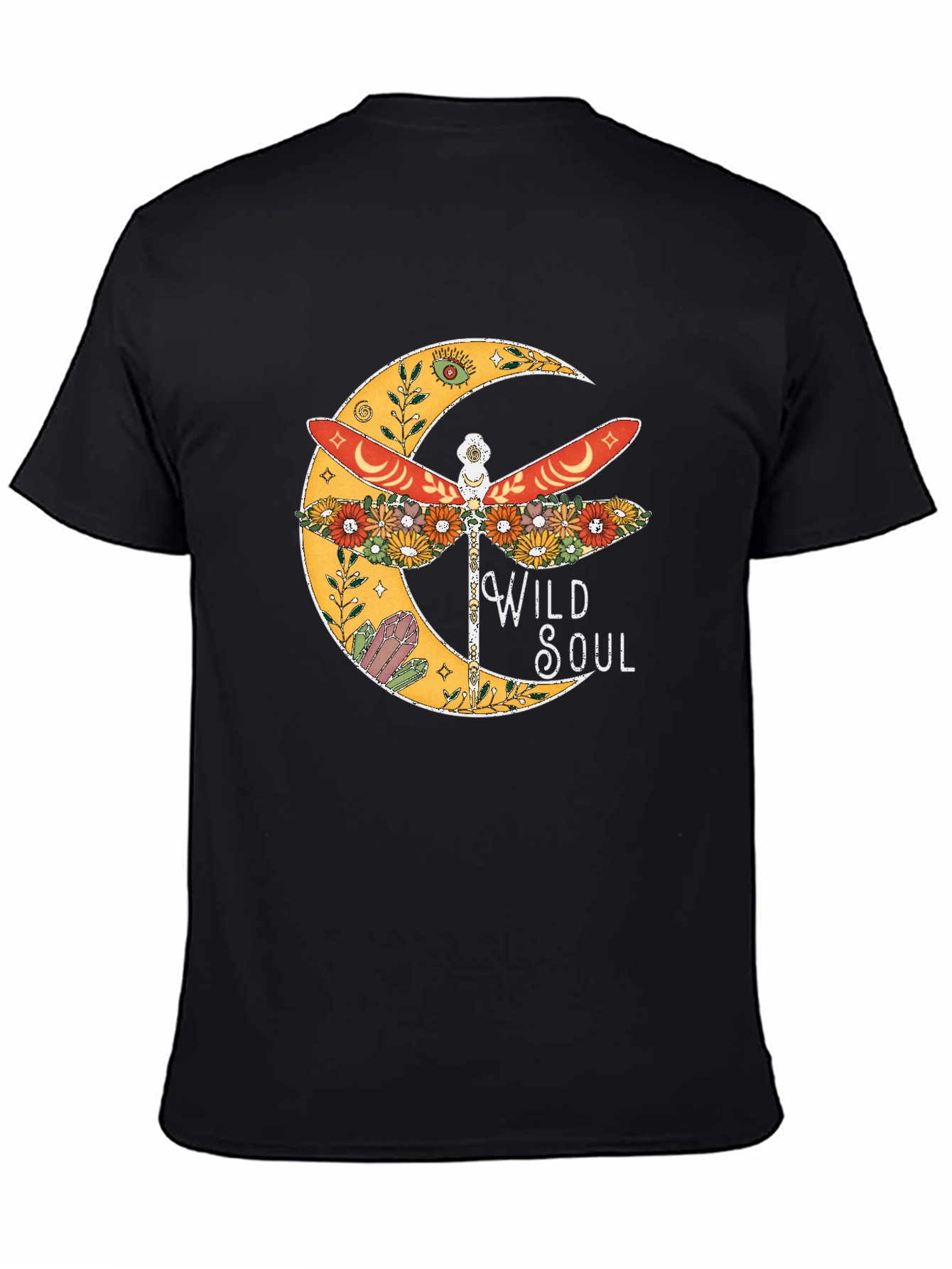 Wild Soul Dragonfly Graphic Tee - Boho Style