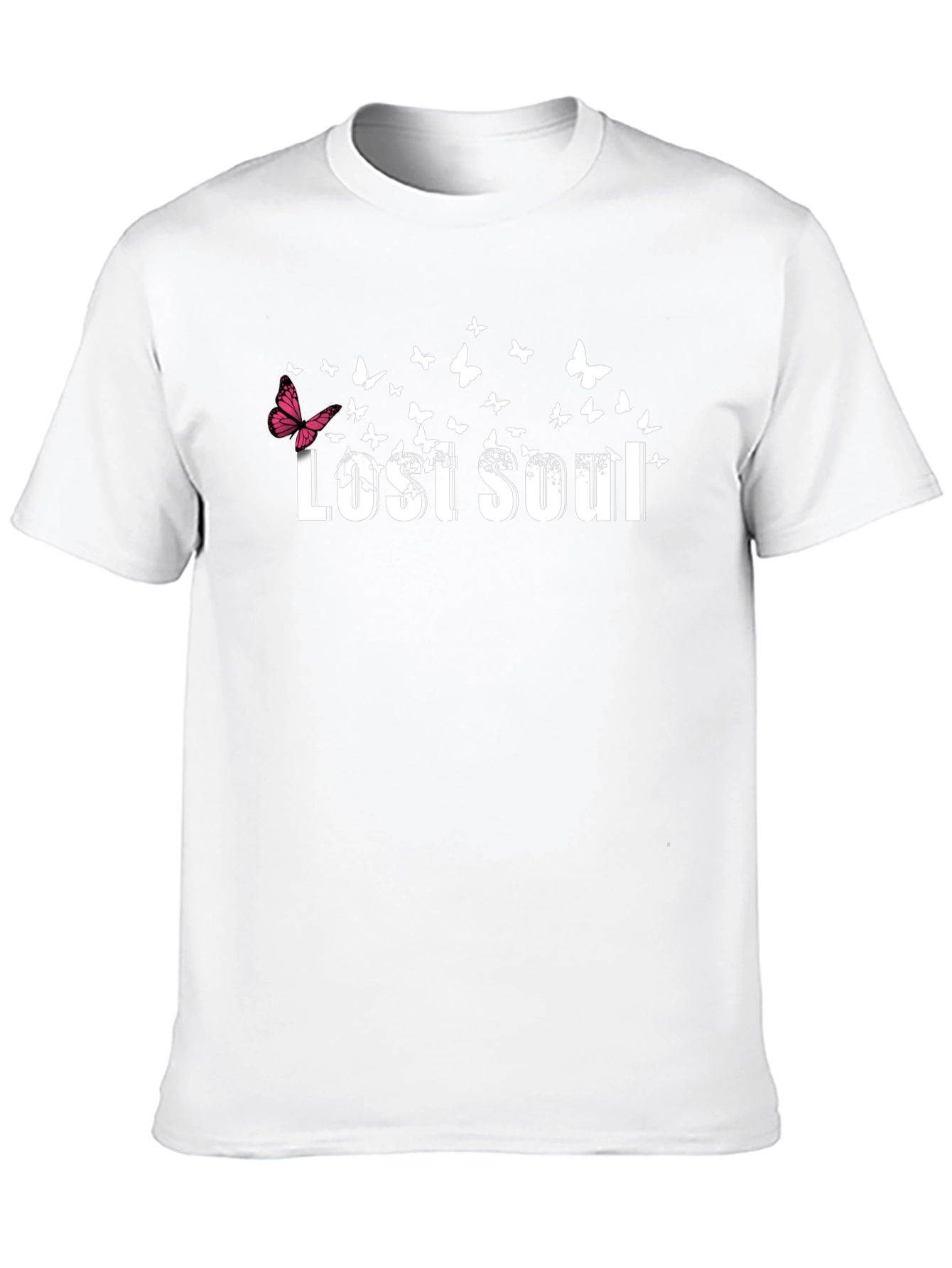 Lost Soul Butterfly Graphic Black T-Shirt