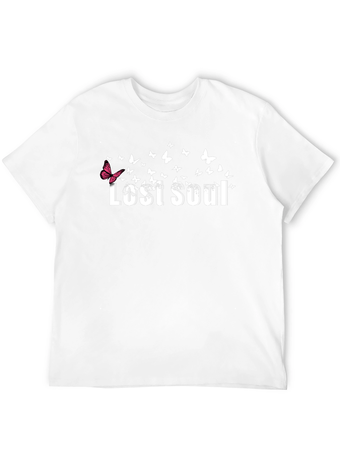 Lost Soul Butterfly Graphic Black T-Shirt