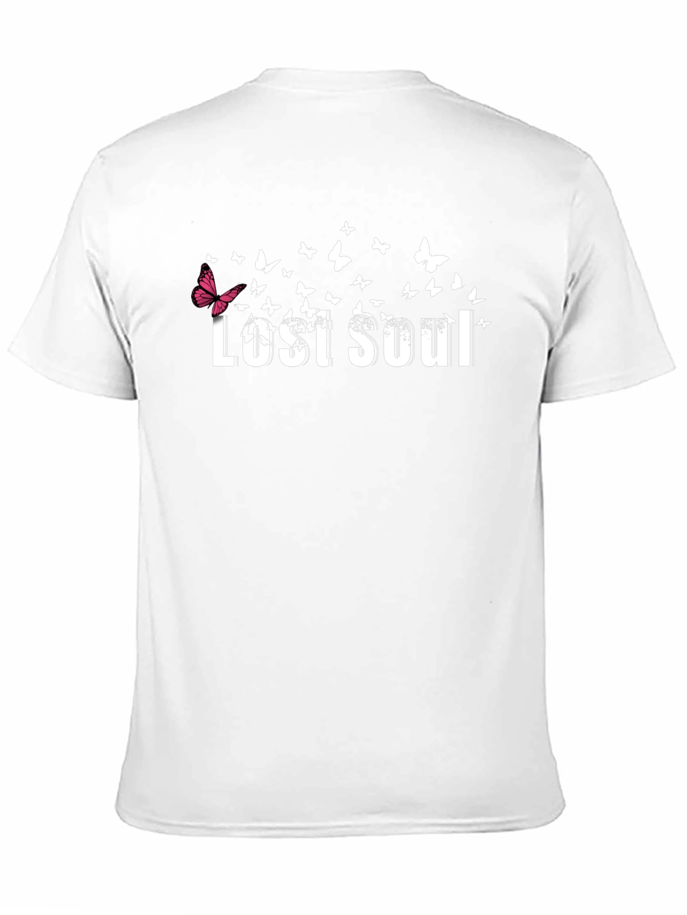 Lost Soul Butterfly Graphic Black T-Shirt