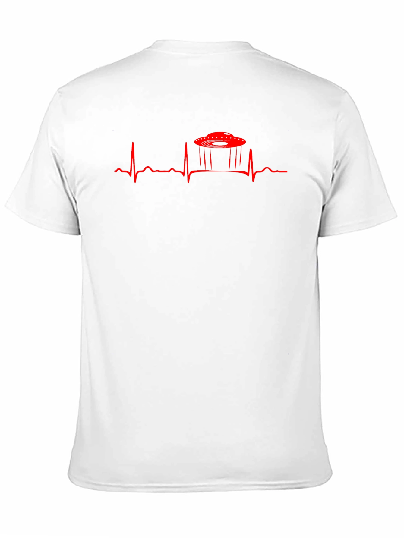 UFO Heartbeat T-Shirt - Black Sci-Fi Tee