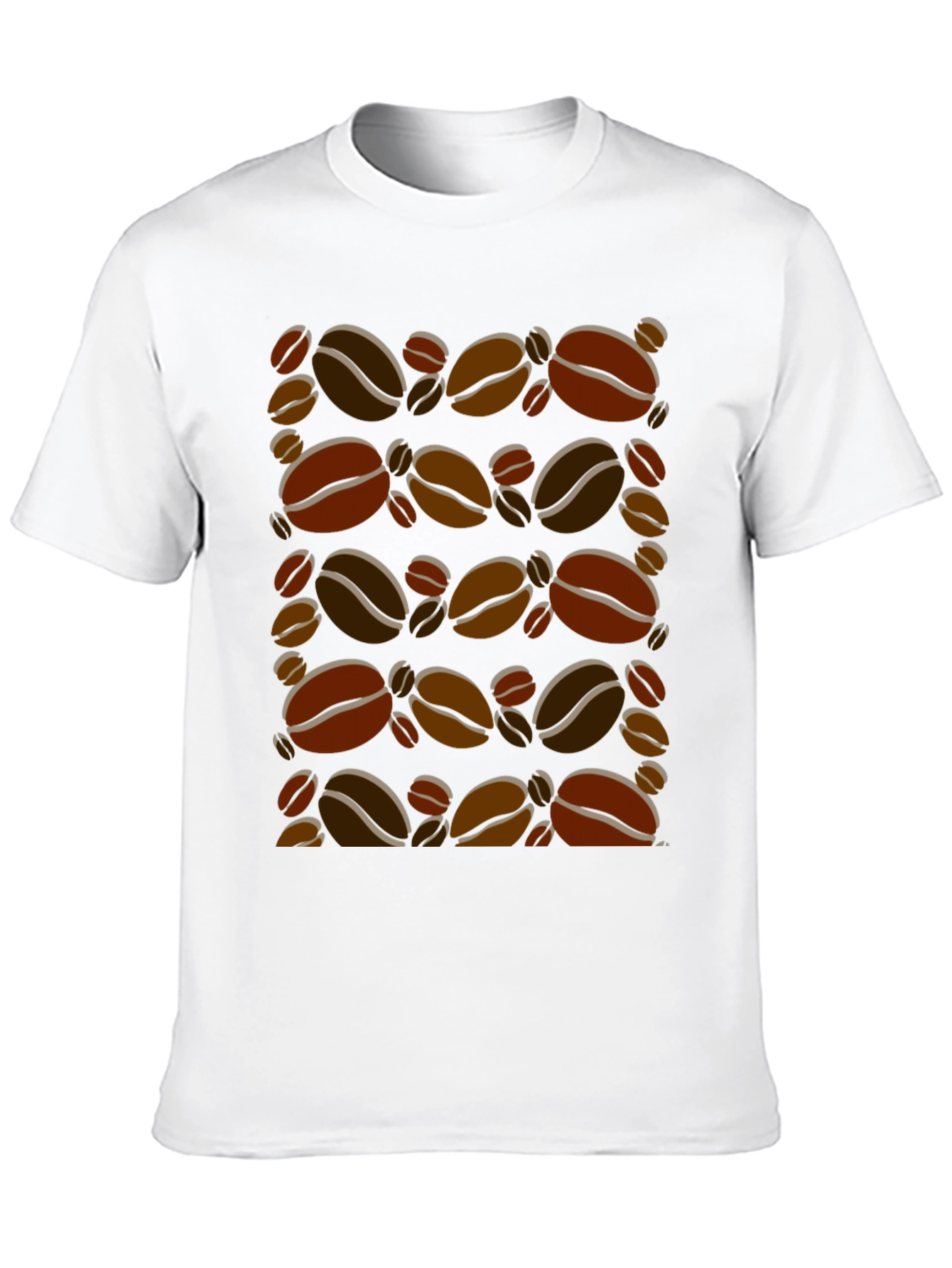 Coffee Bean Print T-Shirt - Trendy Graphic Tee