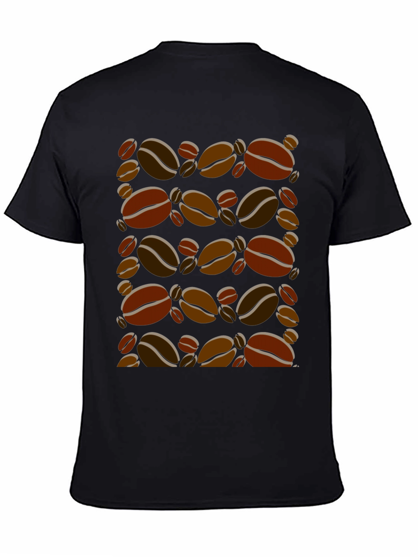 Coffee Bean Print T-Shirt - Trendy Graphic Tee