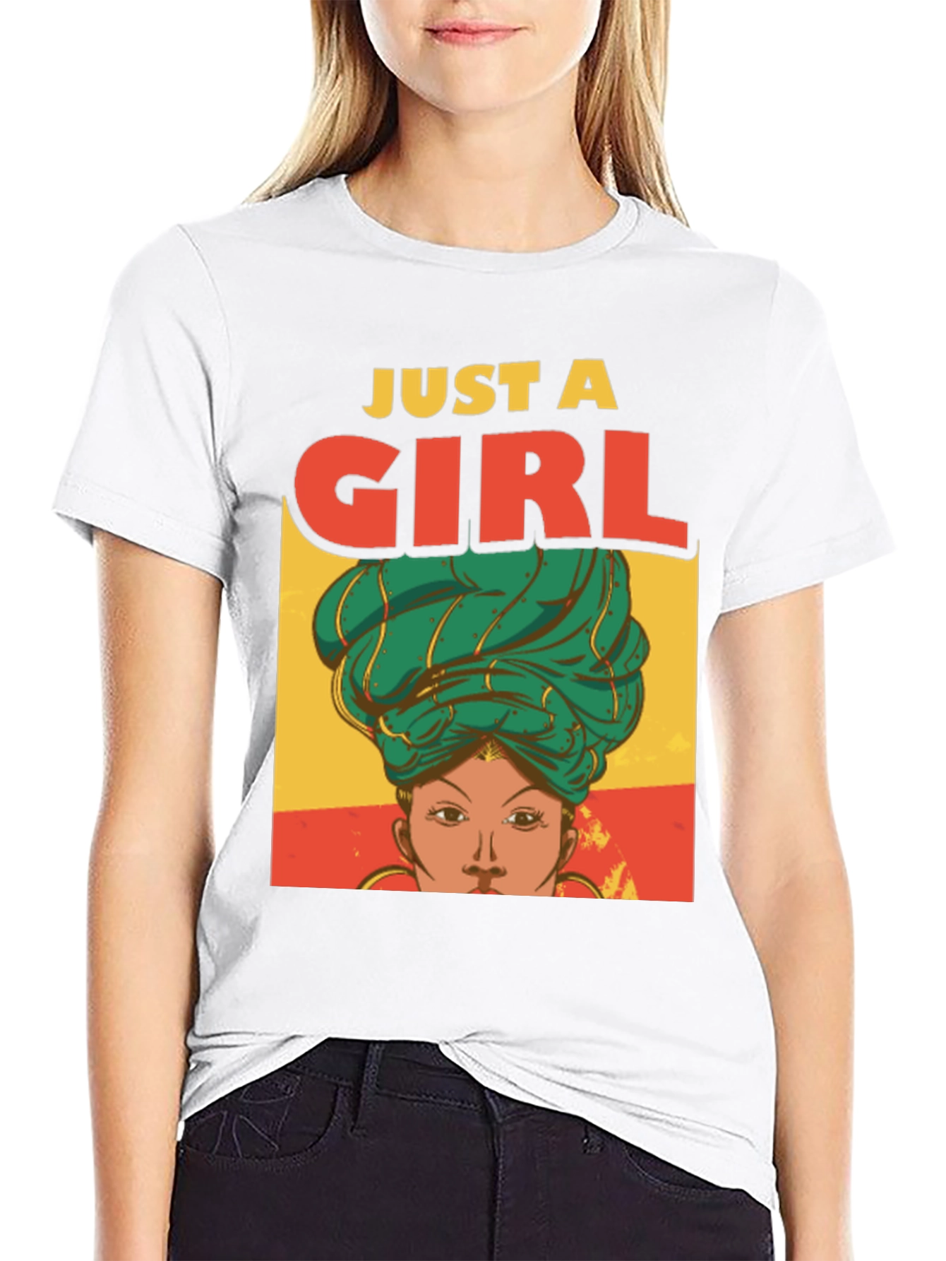 Just A Girl T-Shirt - Stylish Graphic Tee