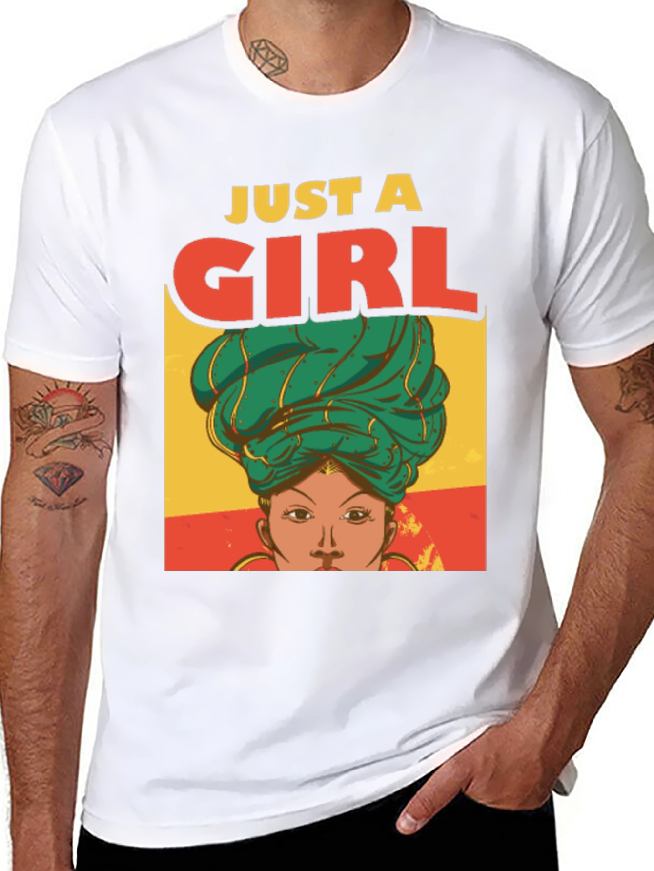 Just A Girl T-Shirt - Stylish Graphic Tee