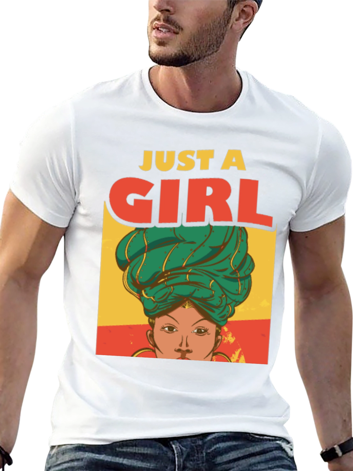 Just A Girl T-Shirt - Stylish Graphic Tee