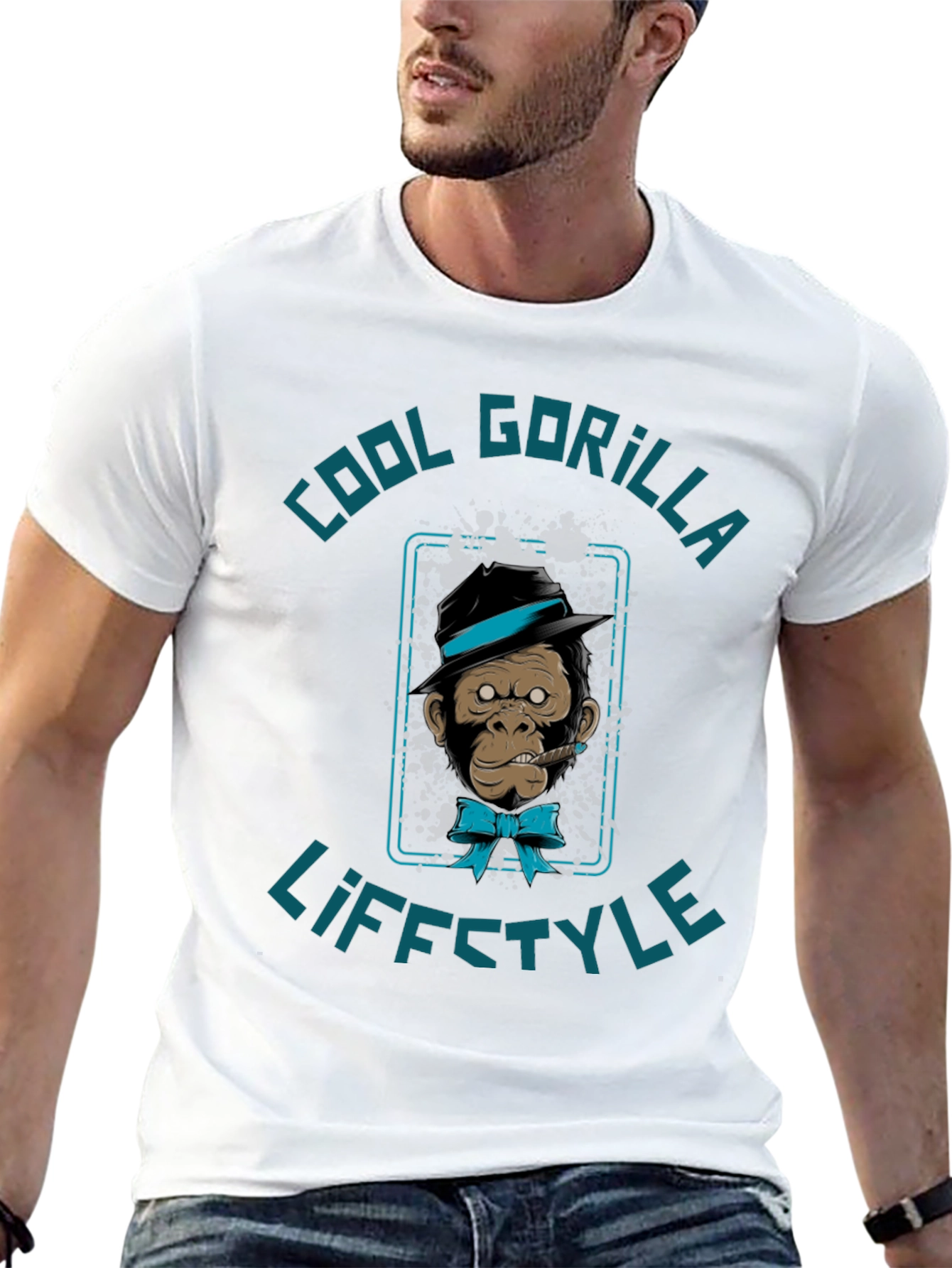 Cool Gorilla Lifestyle T-Shirt - Graphic Tee
