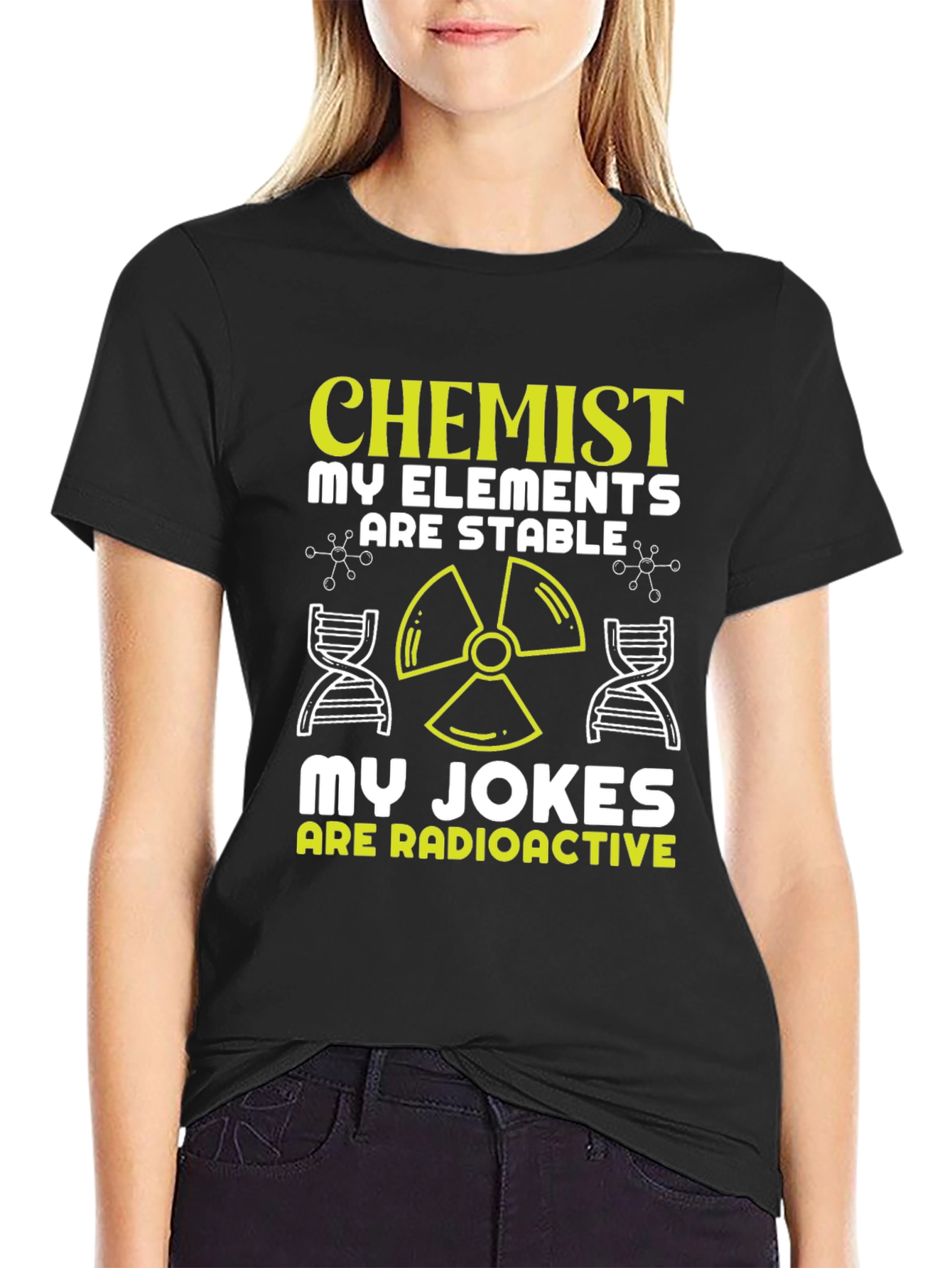 Chemist Elements Stable Radioactive Jokes T-Shirt