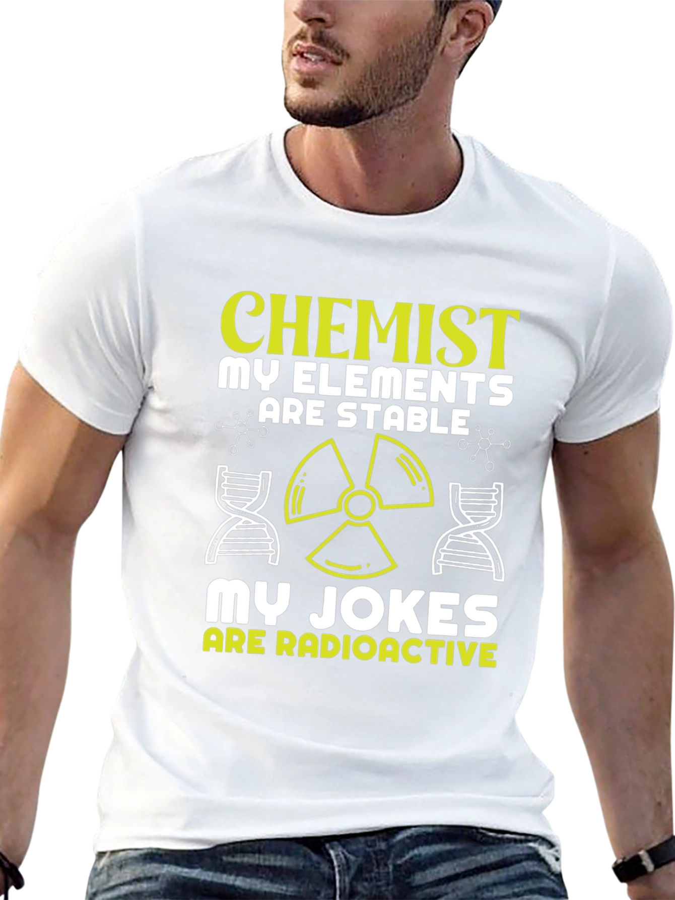 Chemist Elements Stable Radioactive Jokes T-Shirt