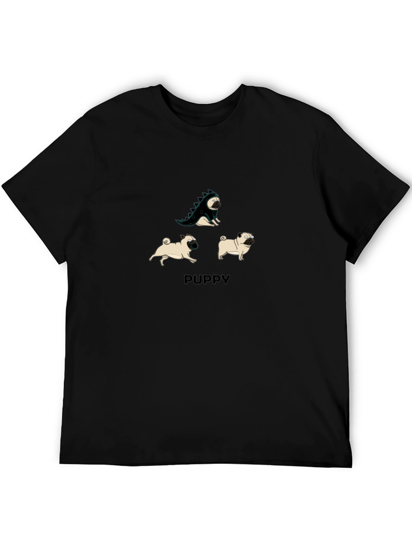 Puppy Pug T-Shirt: Dino & Friends Graphic Tee