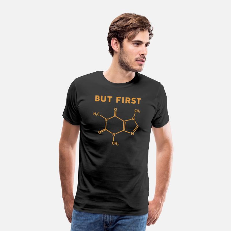 But First Coffee with Caffeine Molecule