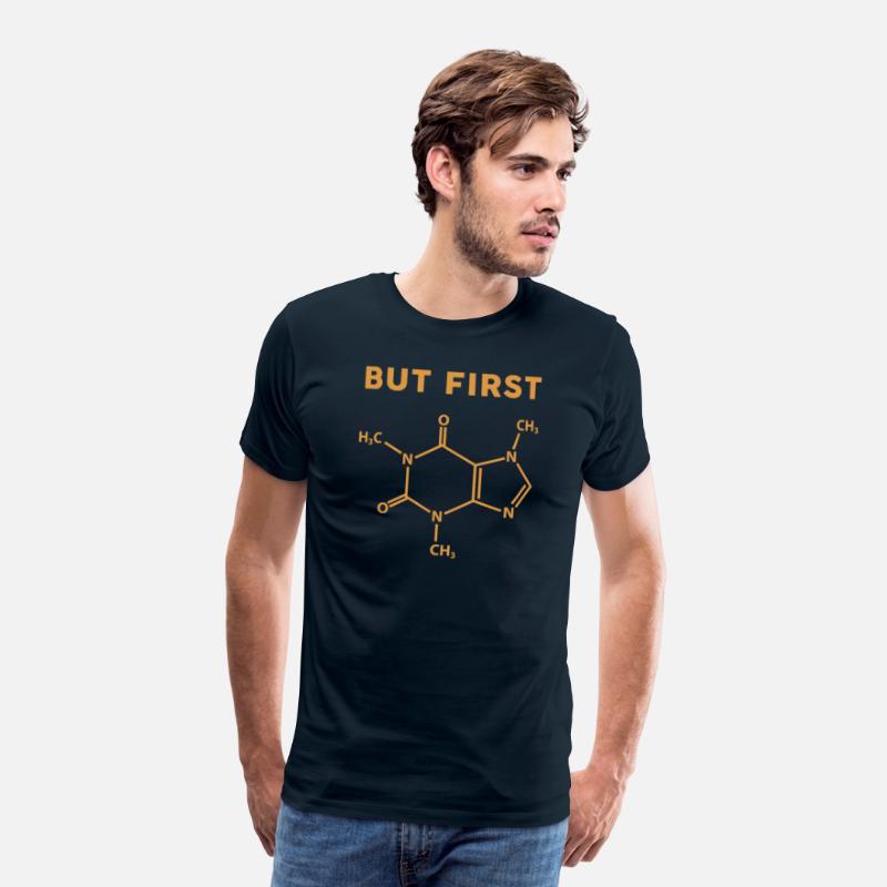 But First Coffee with Caffeine Molecule
