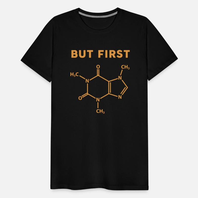 But First Coffee with Caffeine Molecule