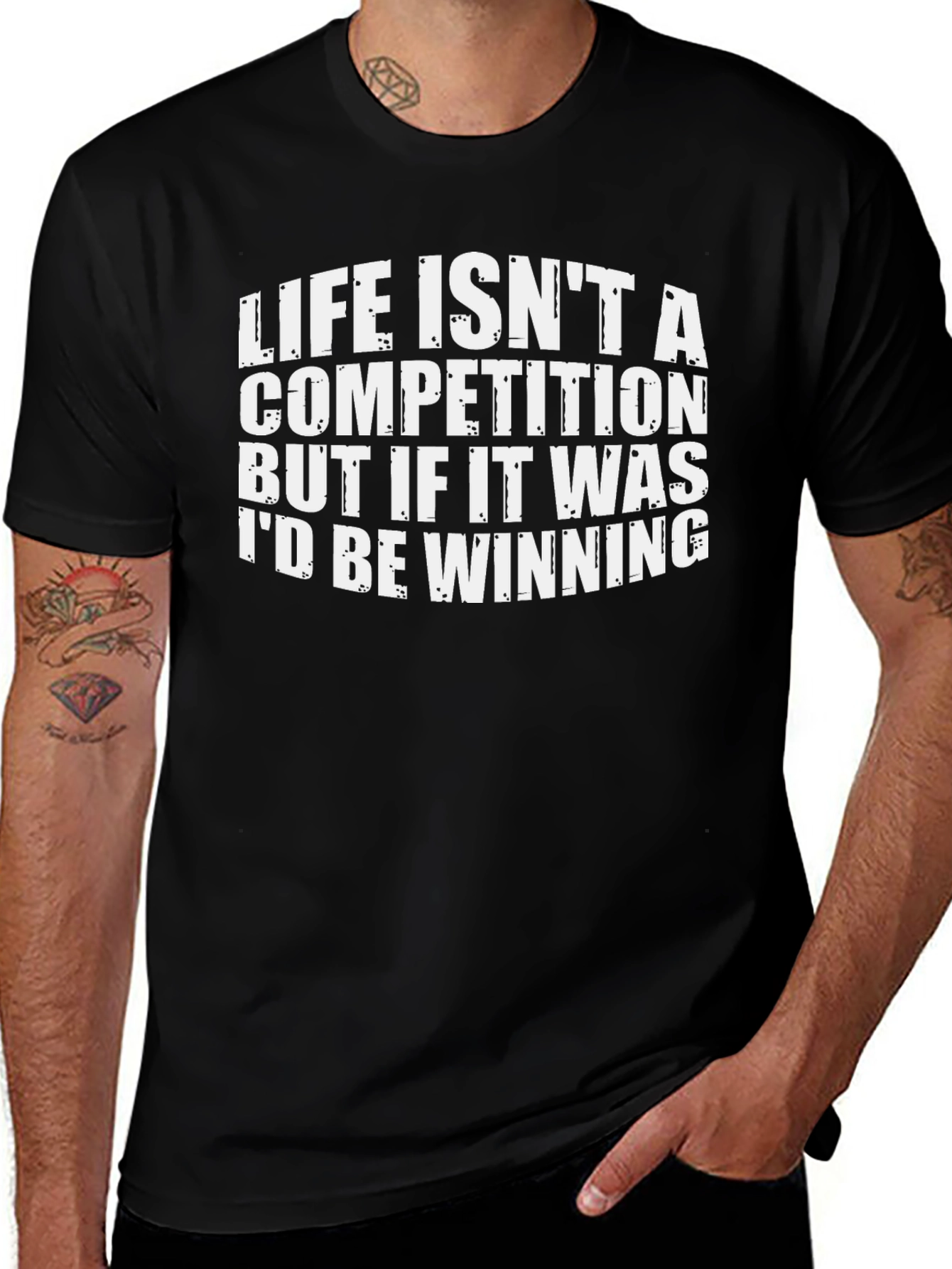 Funny Life Competition T-Shirt - Be Winning