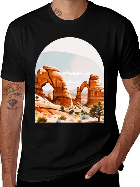 Desert Arch Graphic Tee - Black