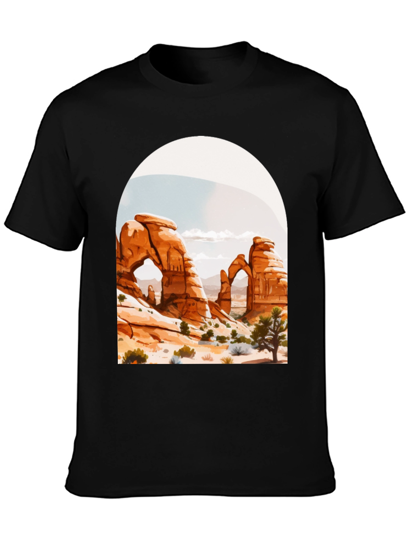Desert Arch Graphic Tee - Black