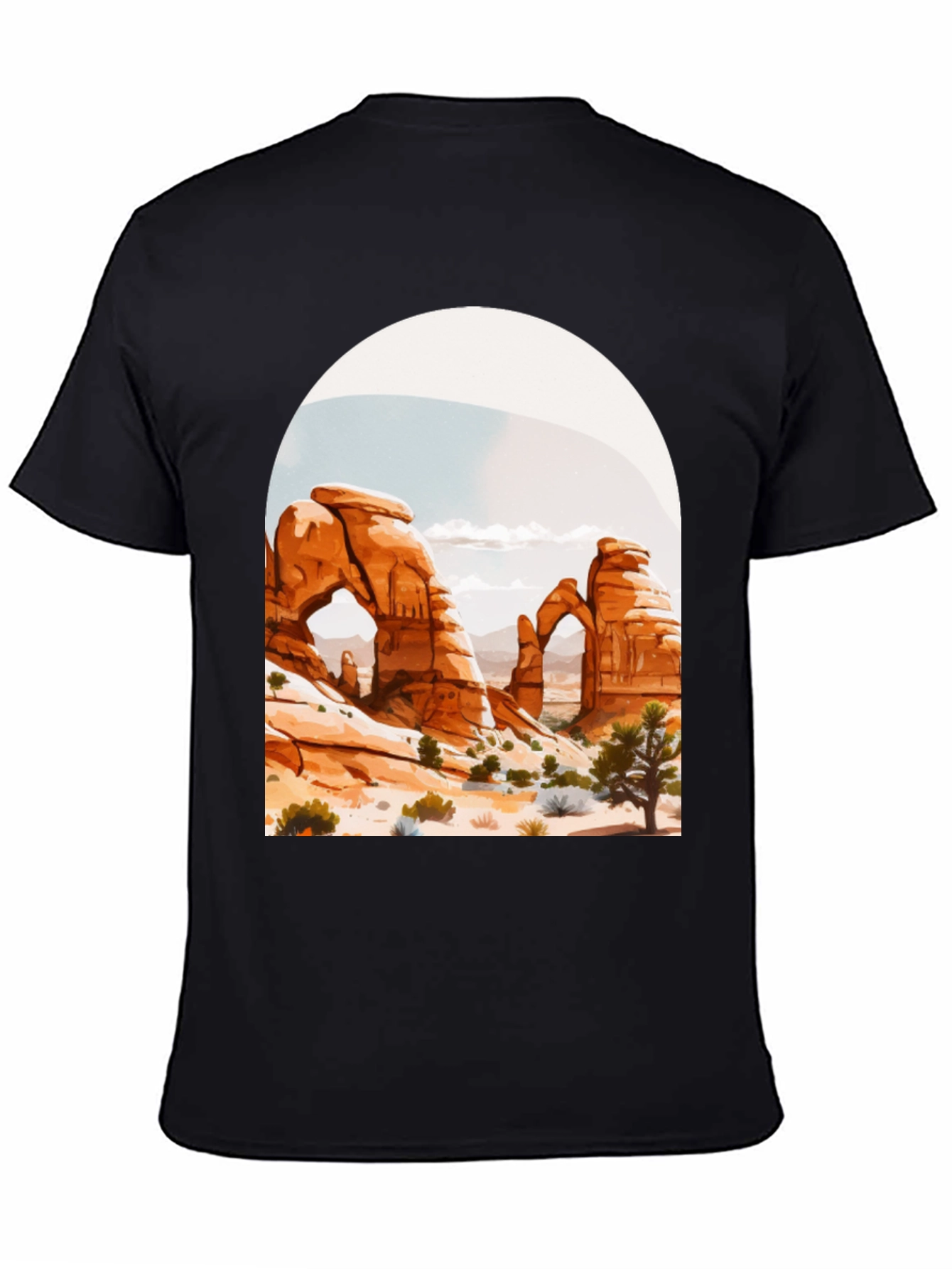 Desert Arch Graphic Tee - Black