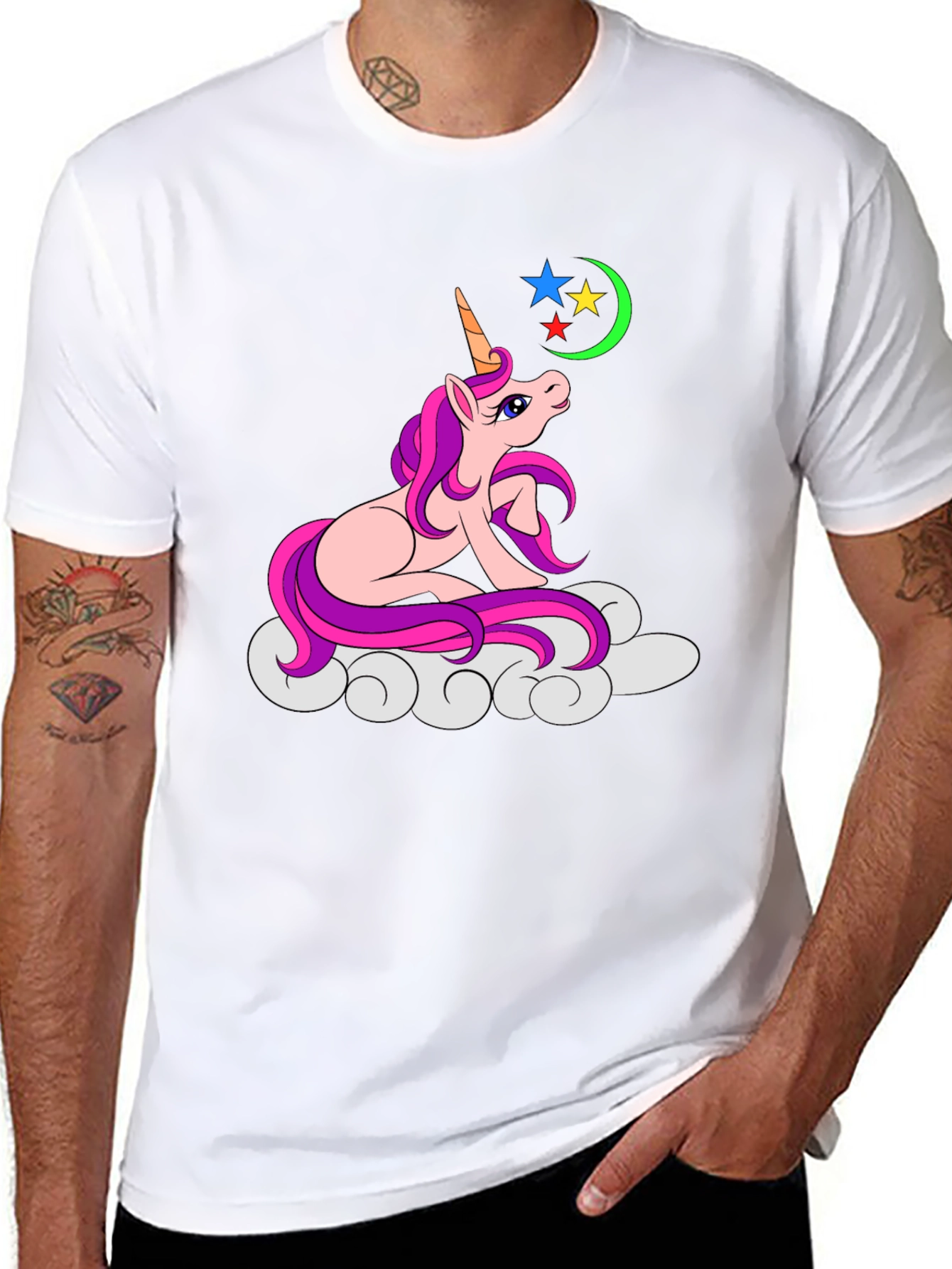 Unicorn Graphic T-Shirt - Black