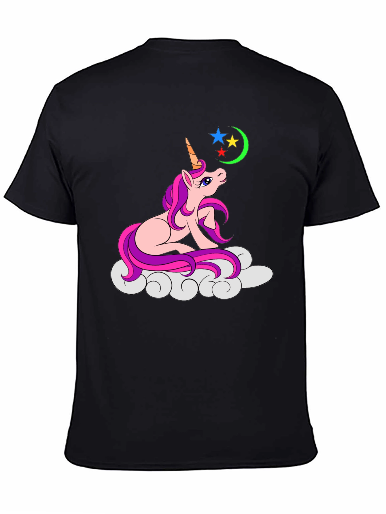 Unicorn Graphic T-Shirt - Black