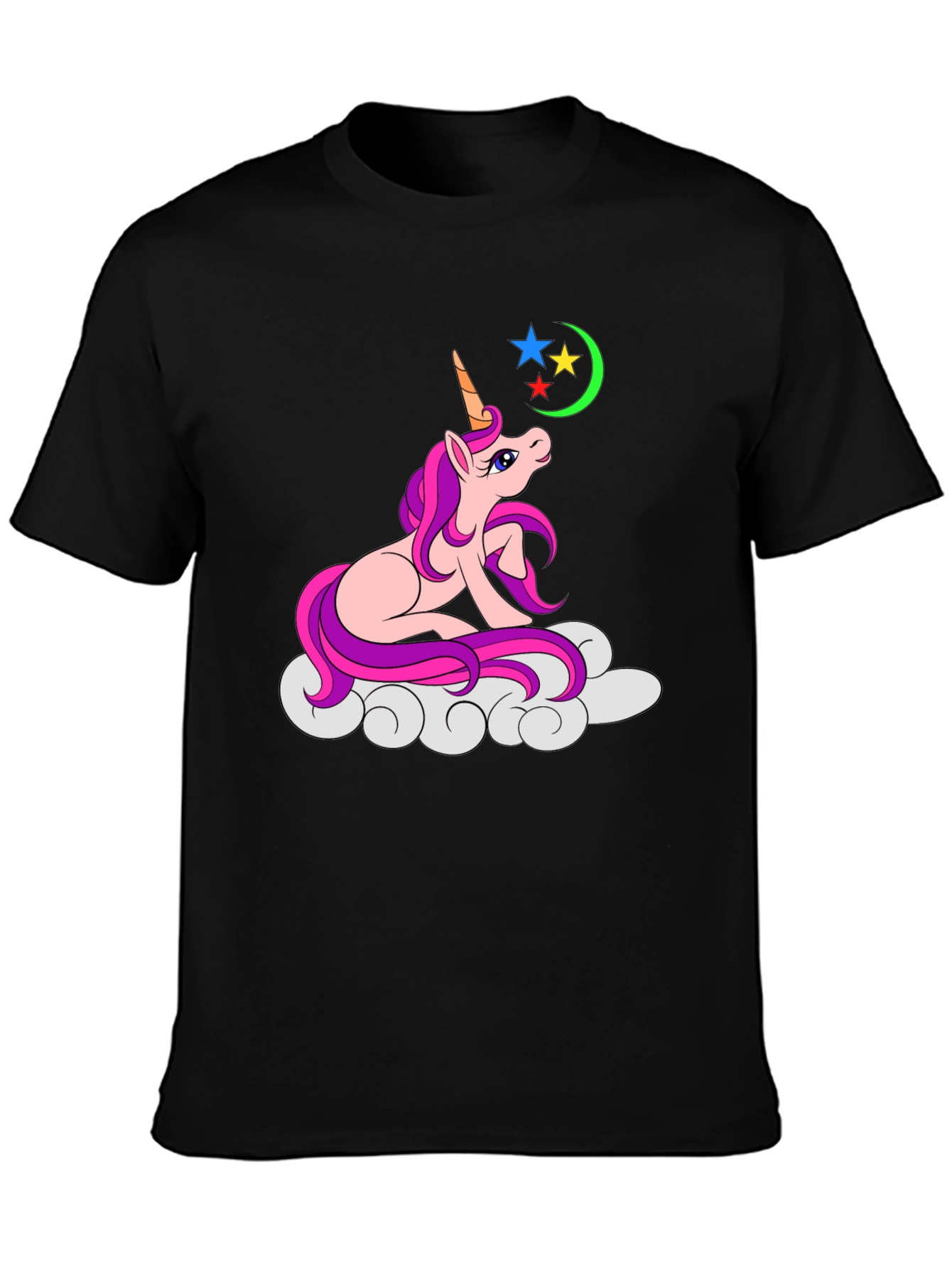 Unicorn Graphic T-Shirt - Black