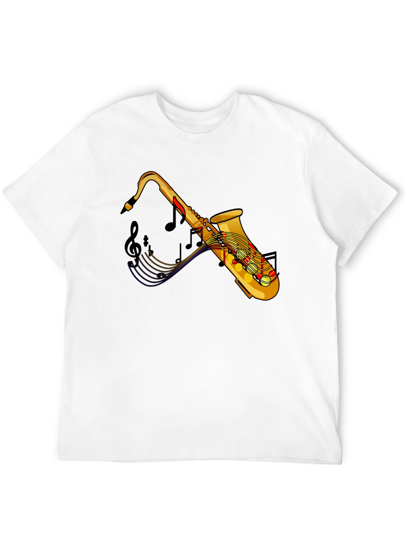 Saxophone Graphic Tee - Music Lovers T-Shirt