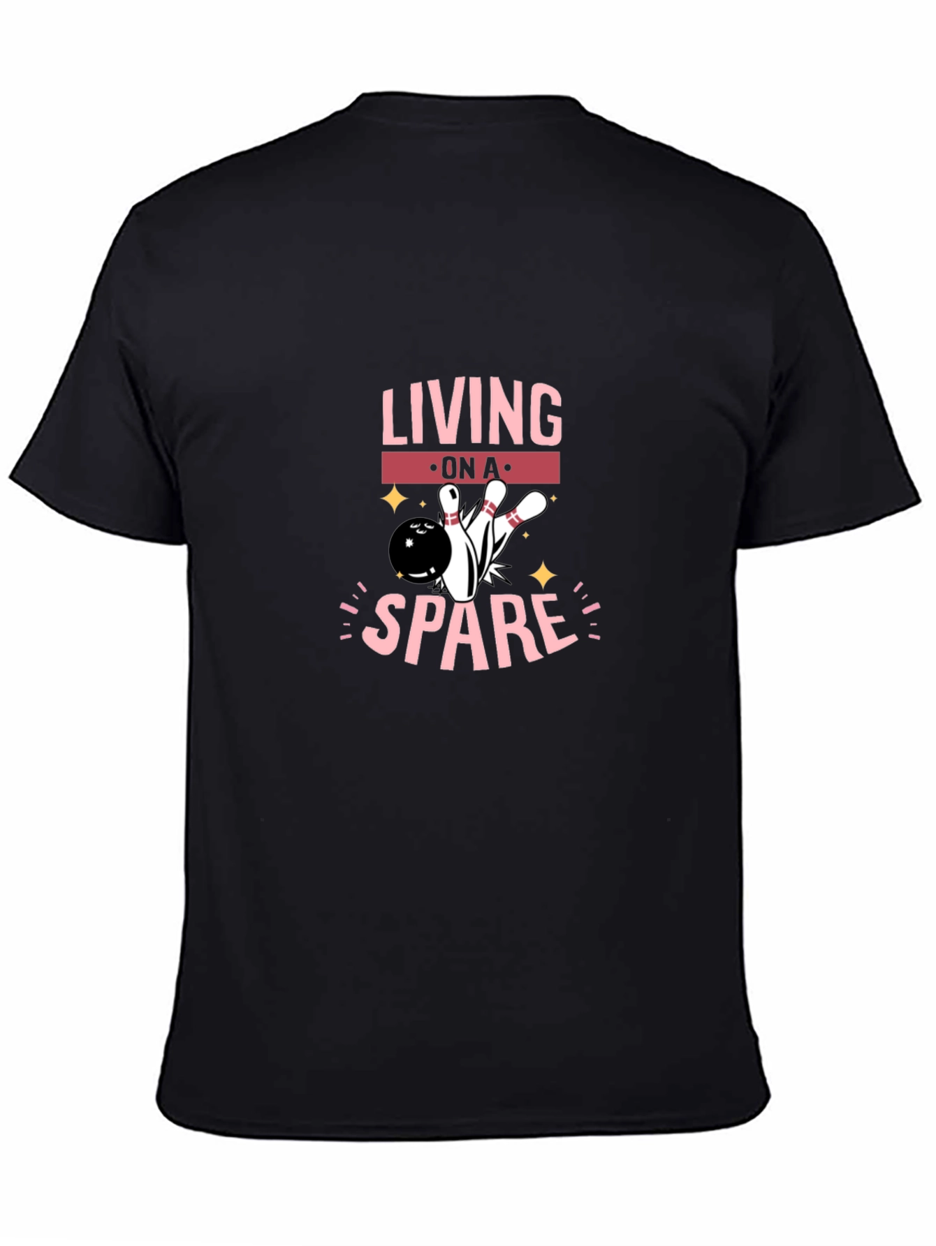 Living on a Spare Bowling Graphic Tee