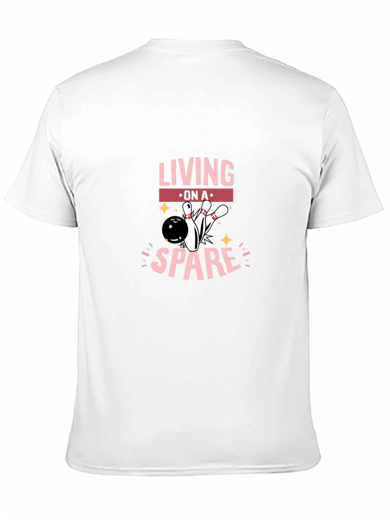 Living on a Spare Bowling Graphic Tee