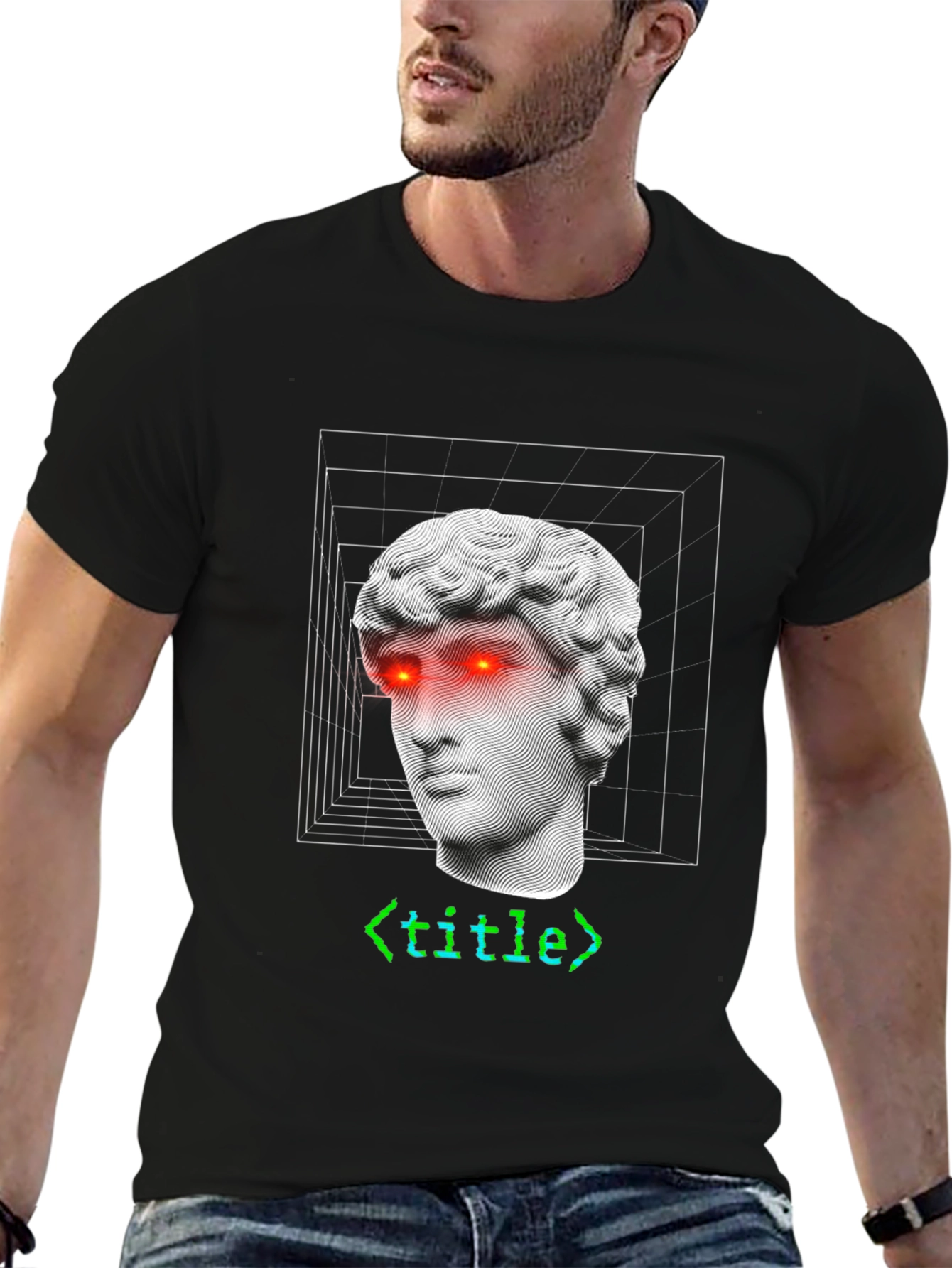 Modern Art T-Shirt: Sculpture with Code Accent