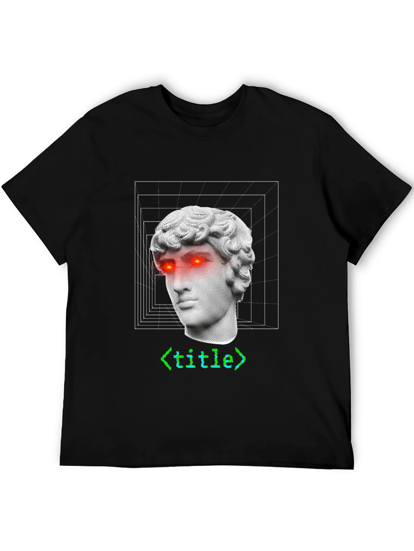 Modern Art T-Shirt: Sculpture with Code Accent