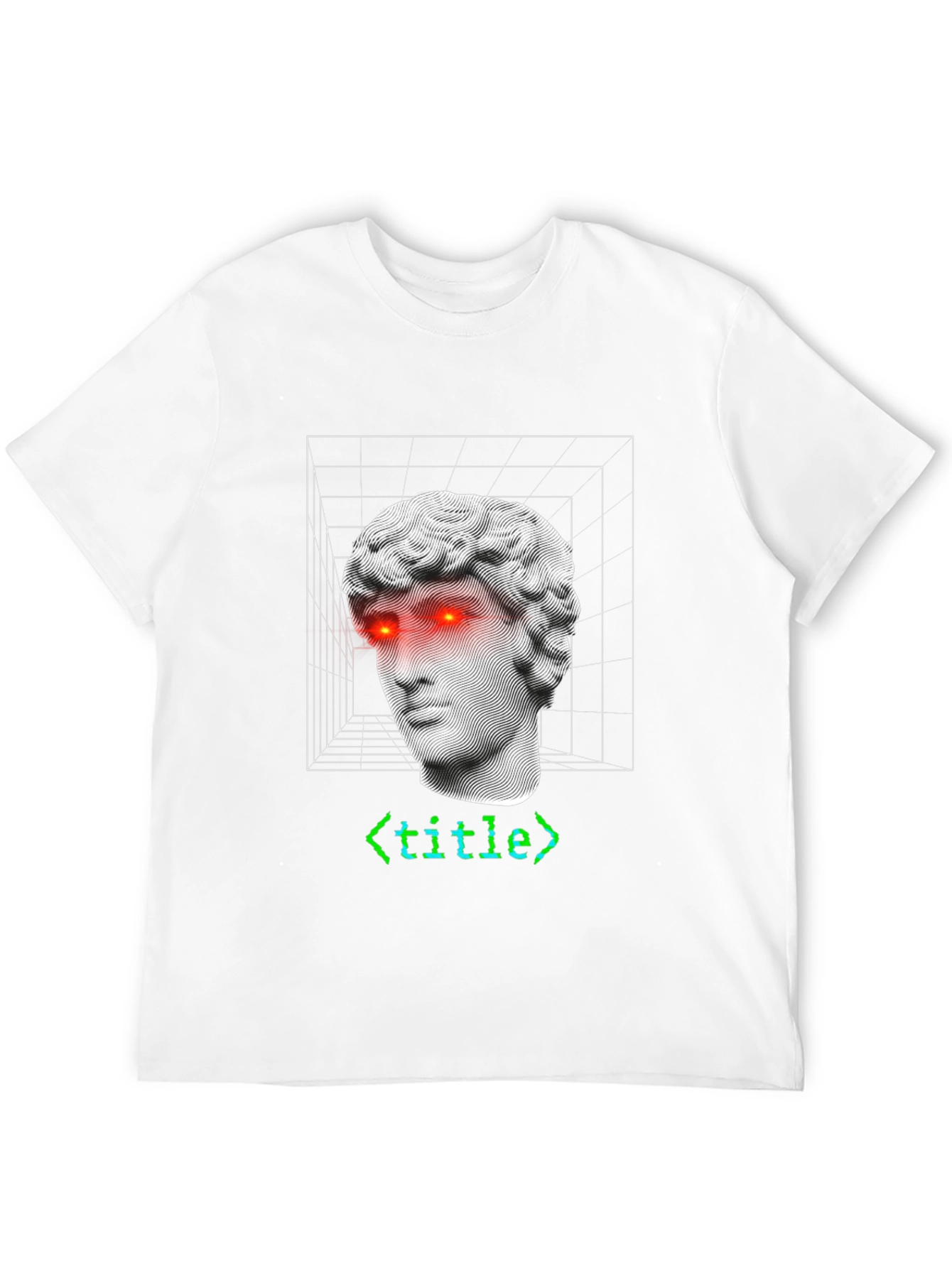 Modern Art T-Shirt: Sculpture with Code Accent