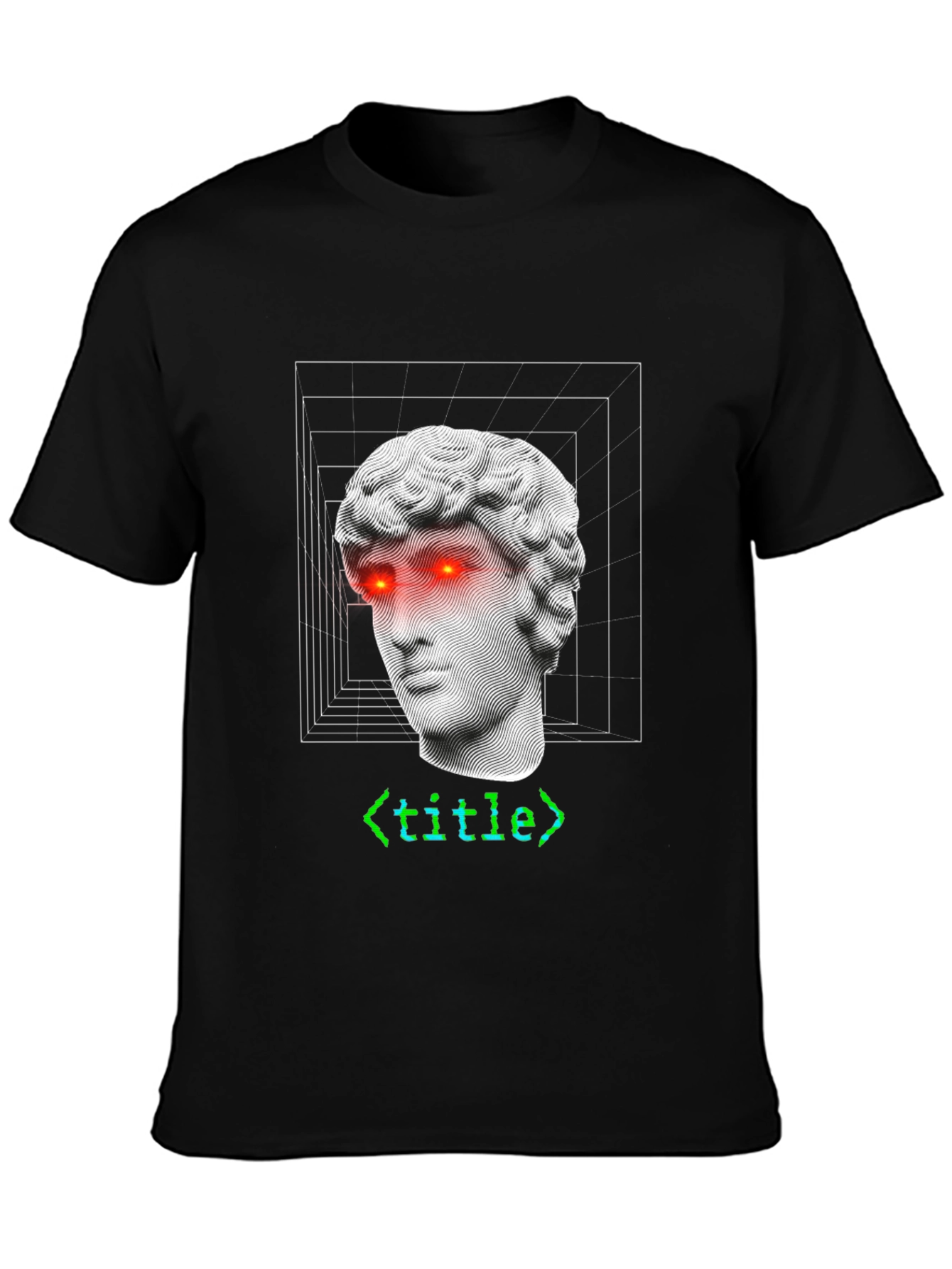 Modern Art T-Shirt: Sculpture with Code Accent