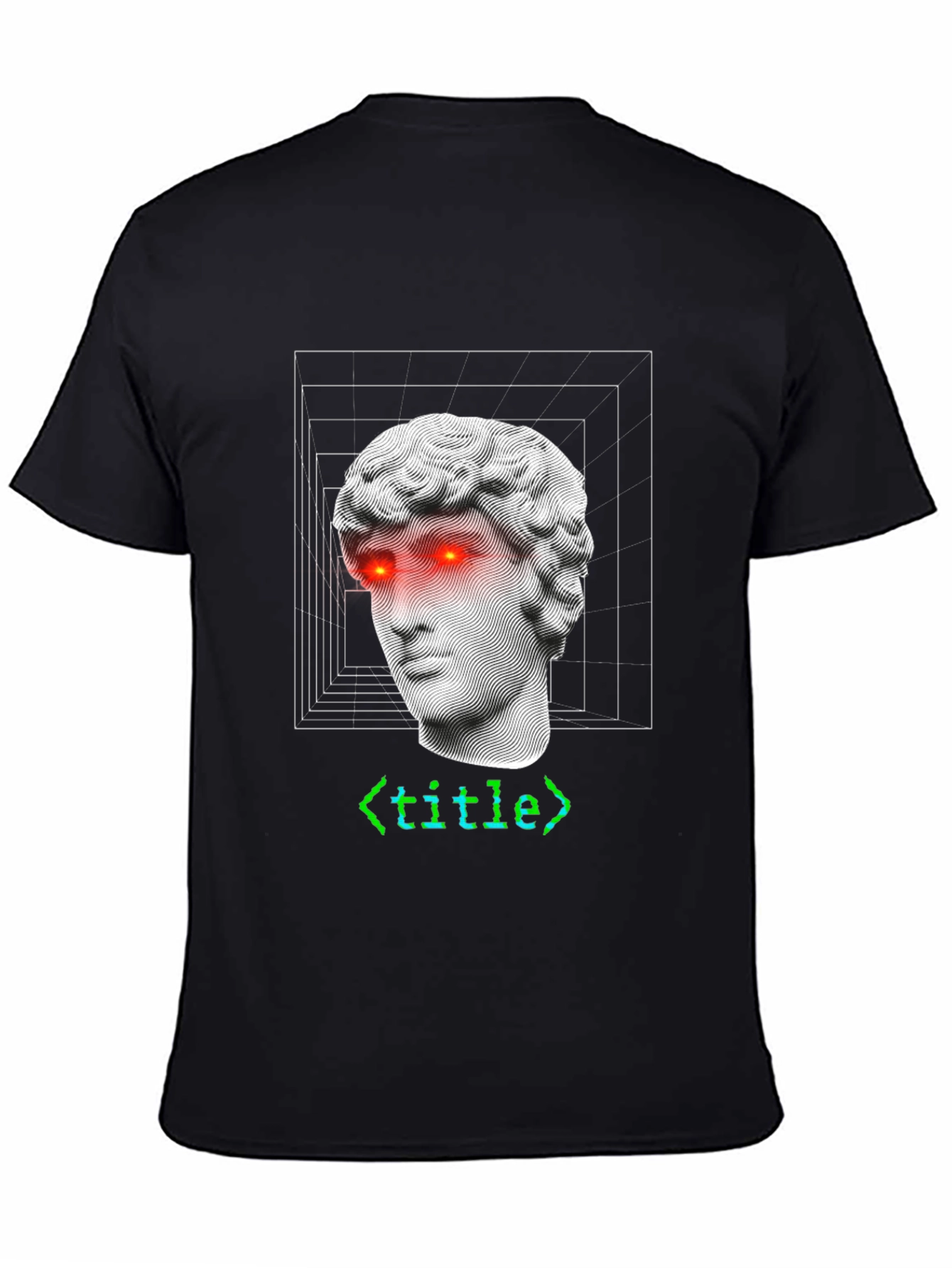 Modern Art T-Shirt: Sculpture with Code Accent