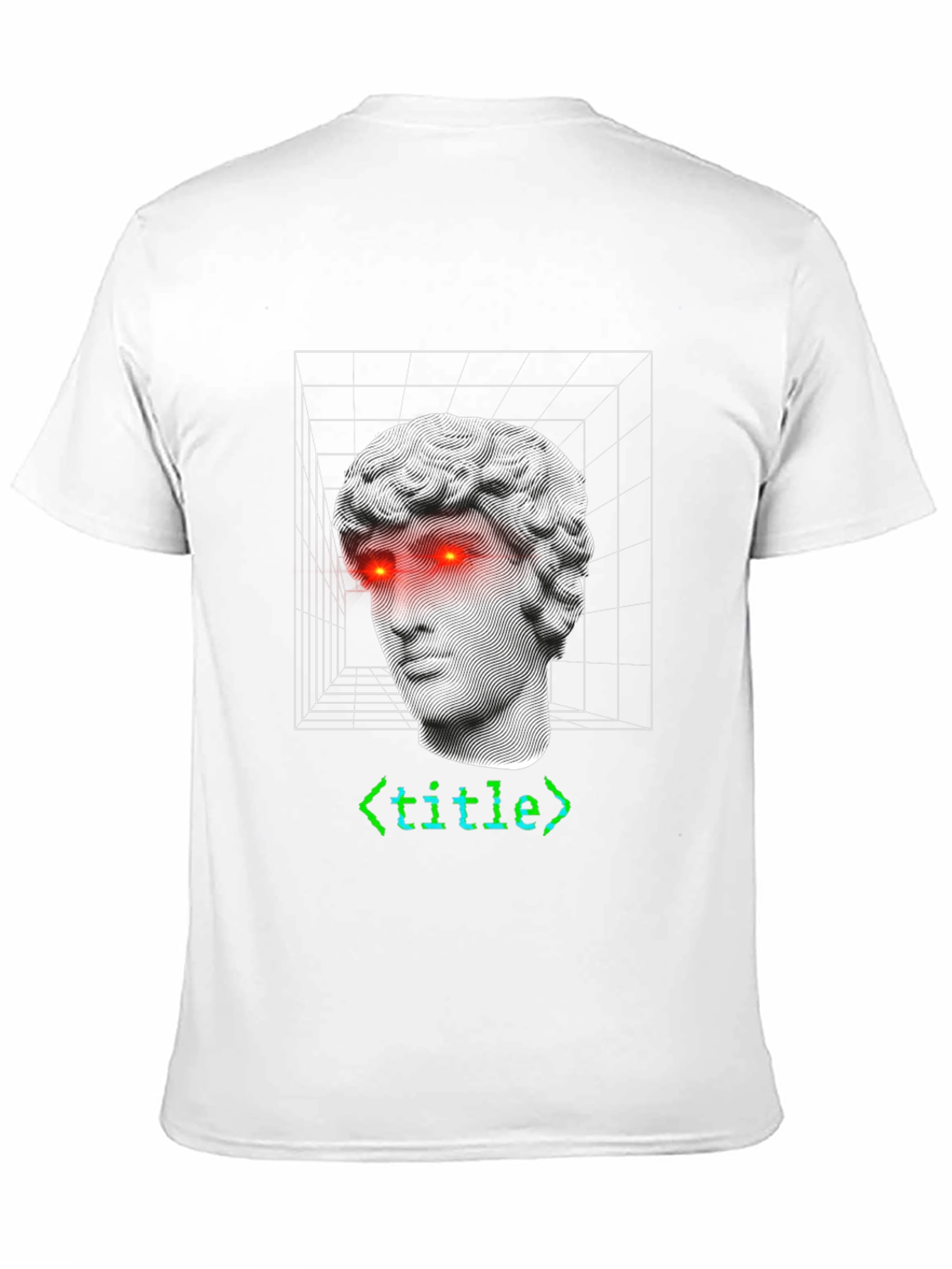 Modern Art T-Shirt: Sculpture with Code Accent