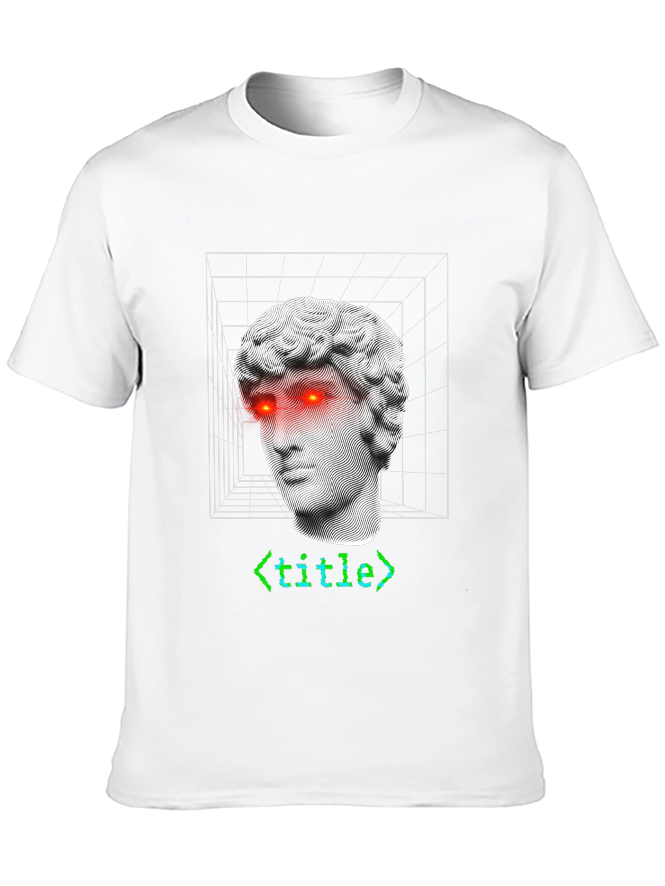Modern Art T-Shirt: Sculpture with Code Accent
