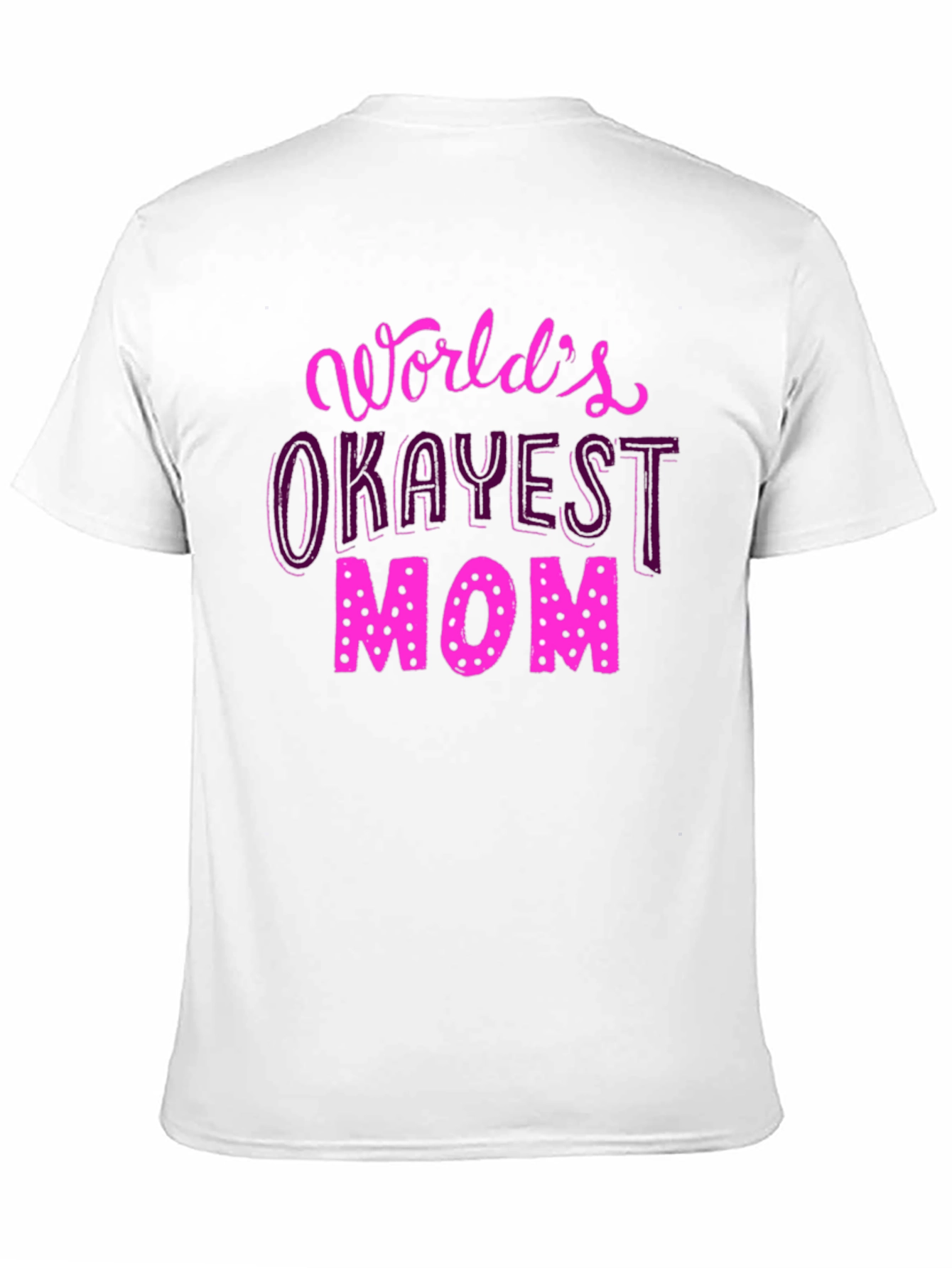 Worlds Okayest Mom T-Shirt - Fun Novelty Tee