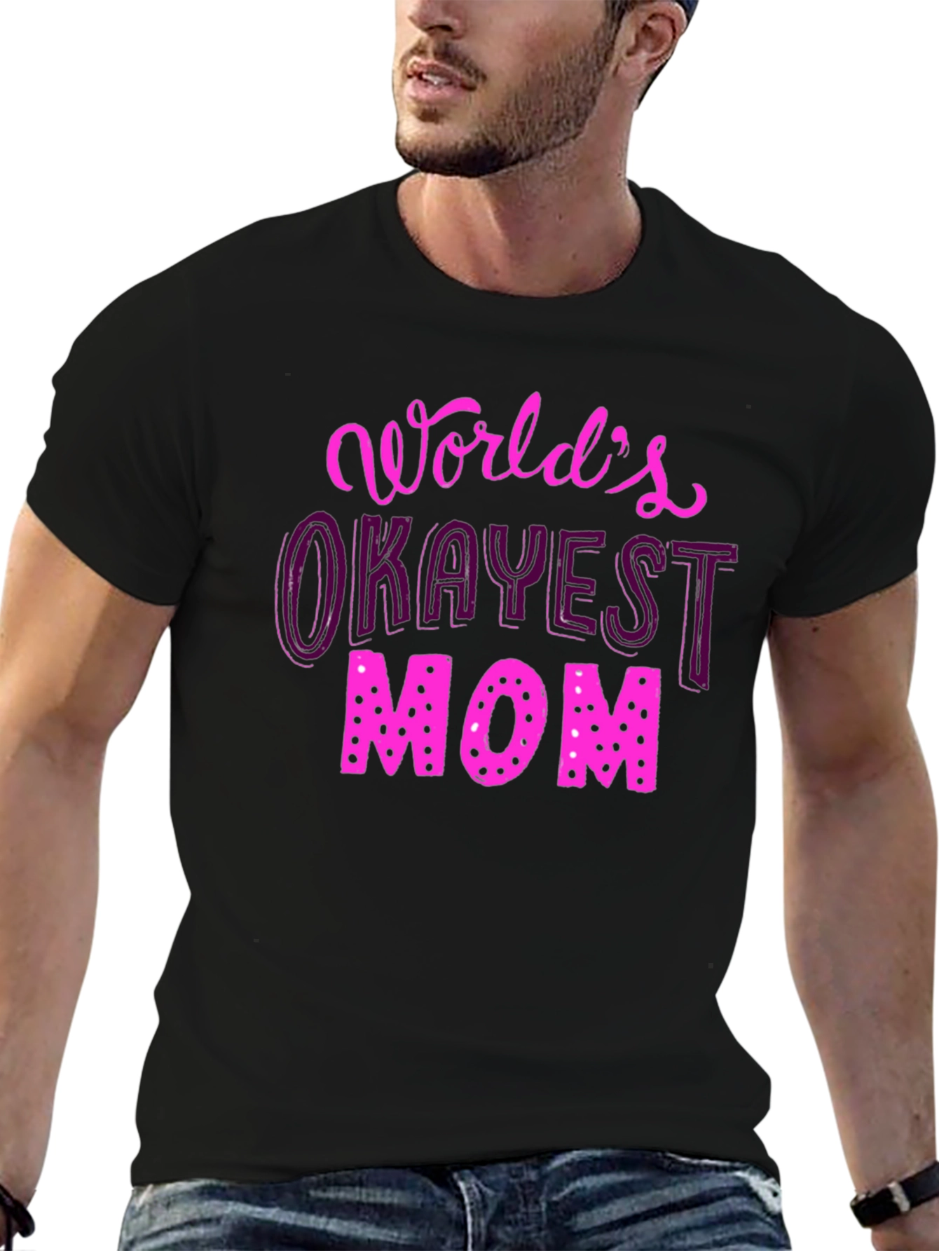 Worlds Okayest Mom T-Shirt - Fun Novelty Tee