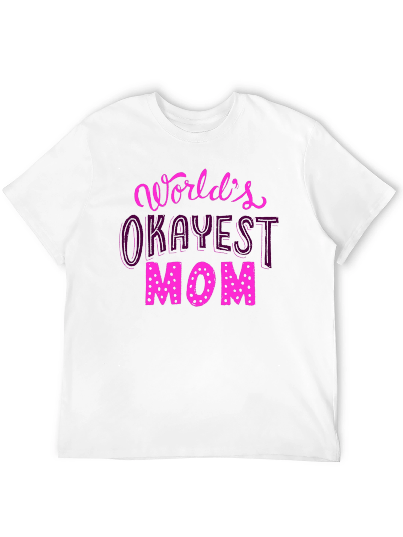 Worlds Okayest Mom T-Shirt - Fun Novelty Tee