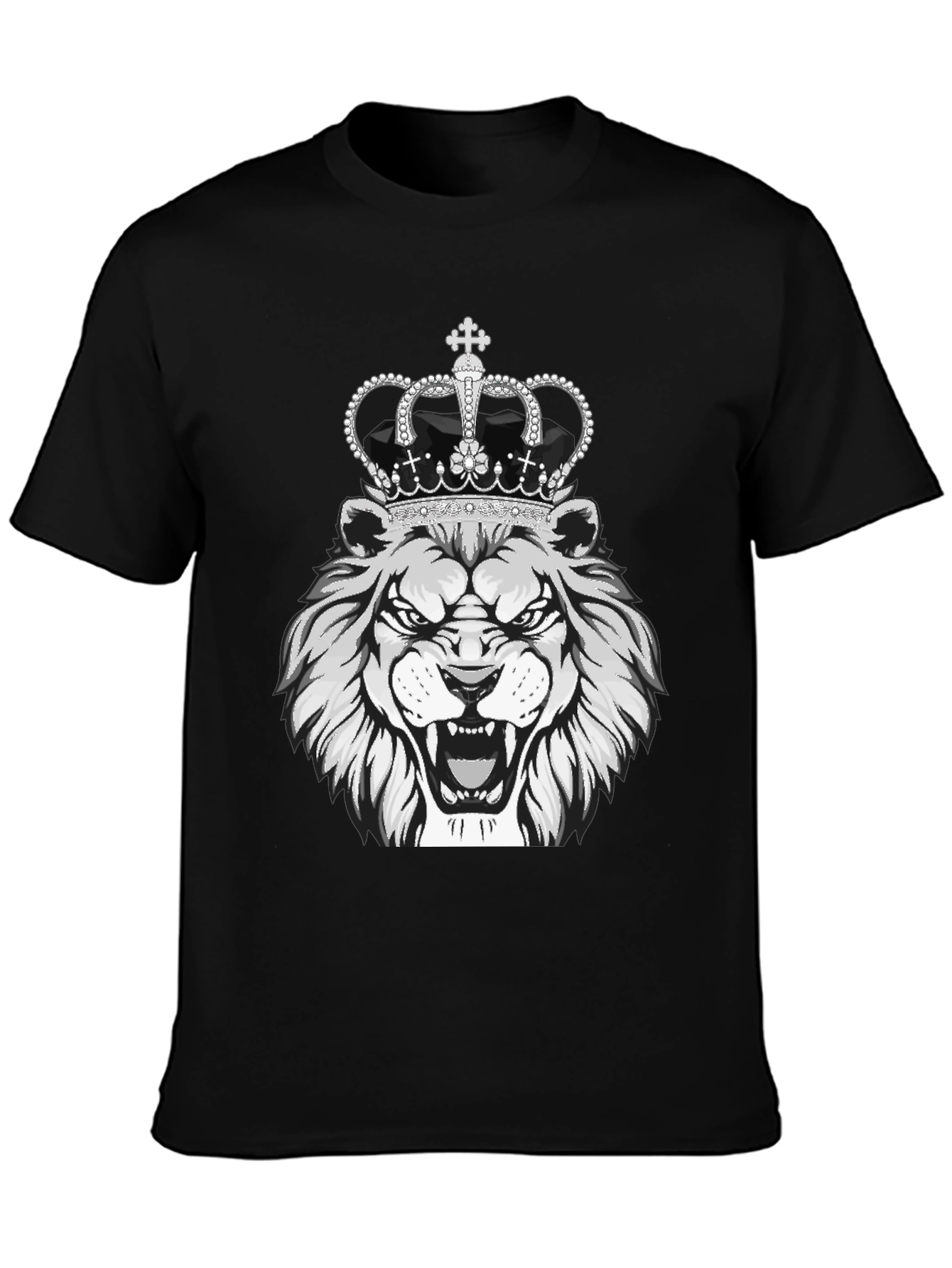Lion King Graphic Tee - Black Cotton T-Shirt