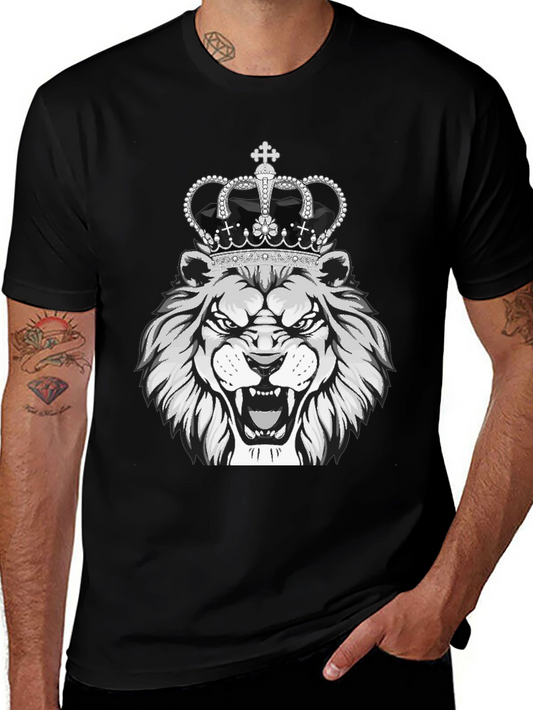 Lion King Graphic Tee - Black Cotton T-Shirt