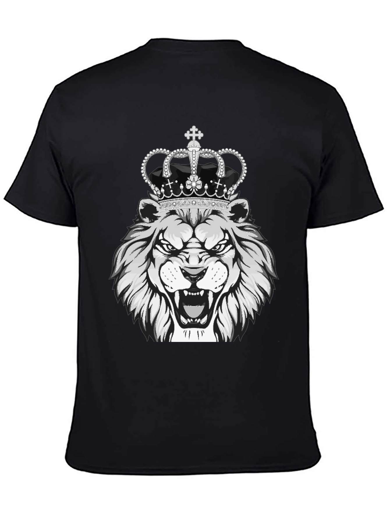 Lion King Graphic Tee - Black Cotton T-Shirt