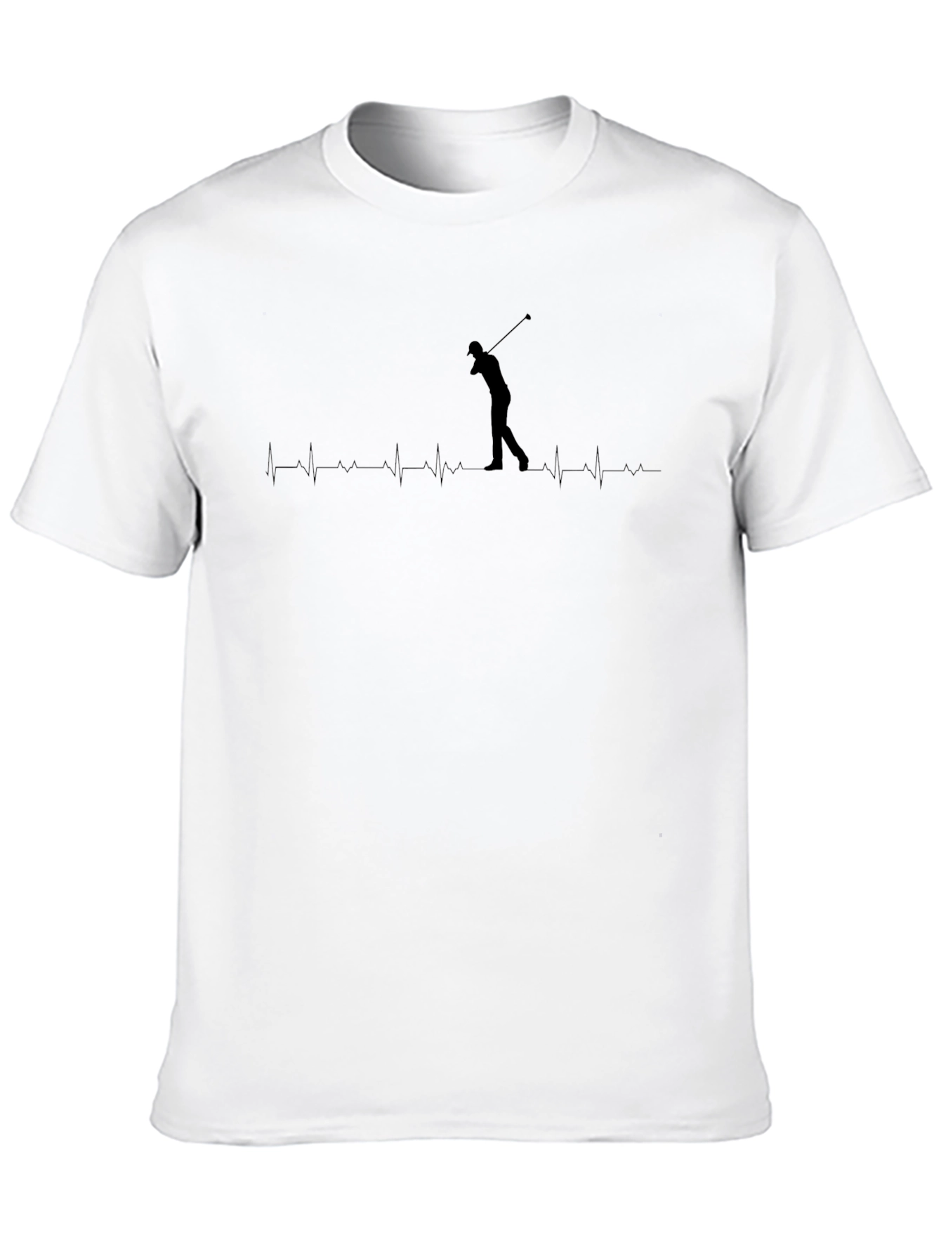 Golf Heartbeat T-Shirt - Golfer Gift