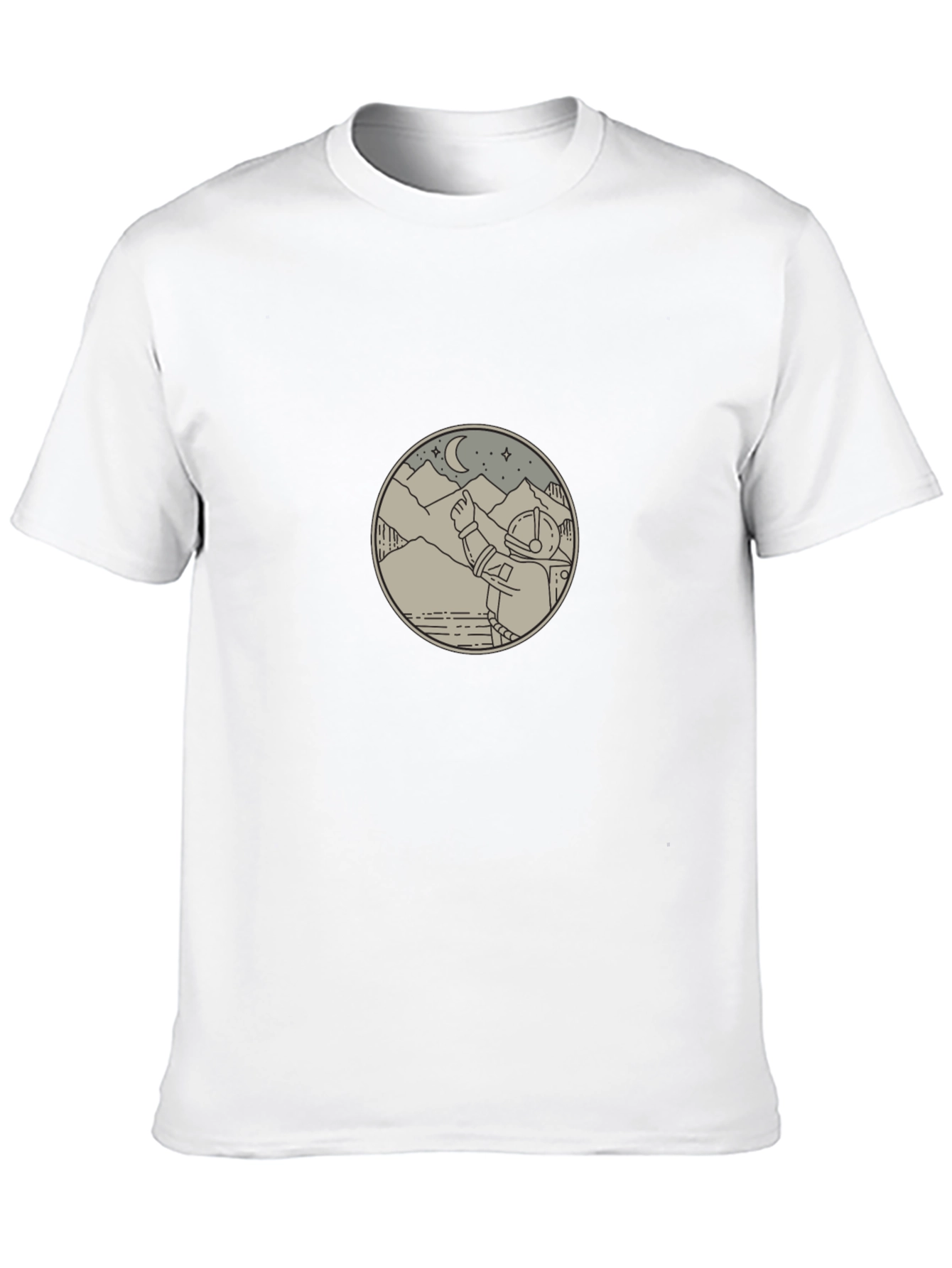 Astronaut Graphic Tee - Black Unisex T-Shirt