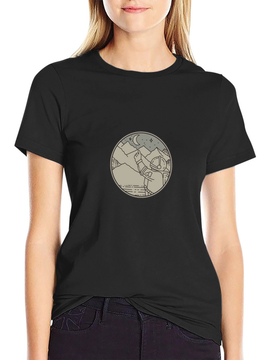 Astronaut Graphic Tee - Black Unisex T-Shirt