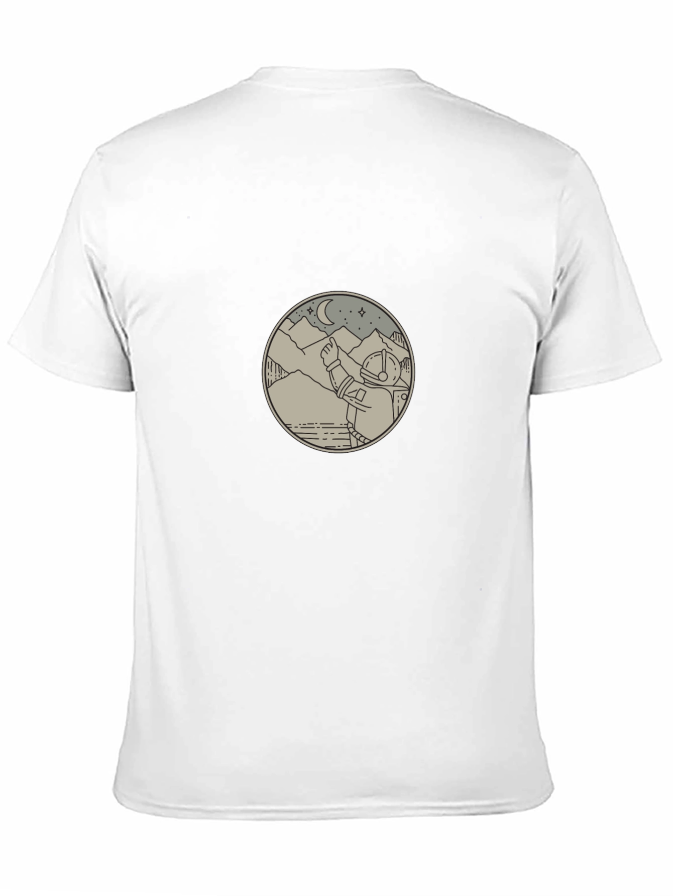 Astronaut Graphic Tee - Black Unisex T-Shirt