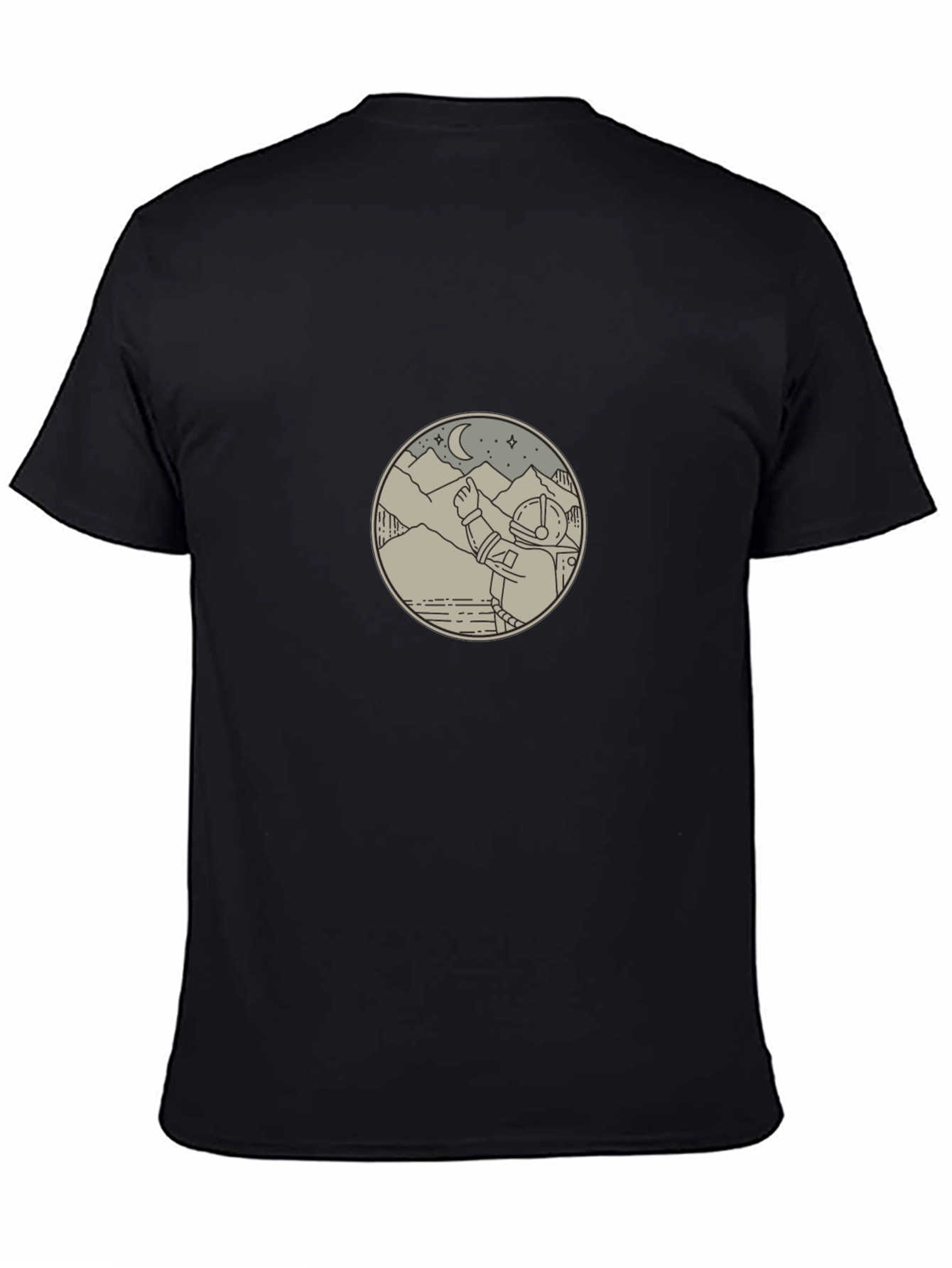 Astronaut Graphic Tee - Black Unisex T-Shirt