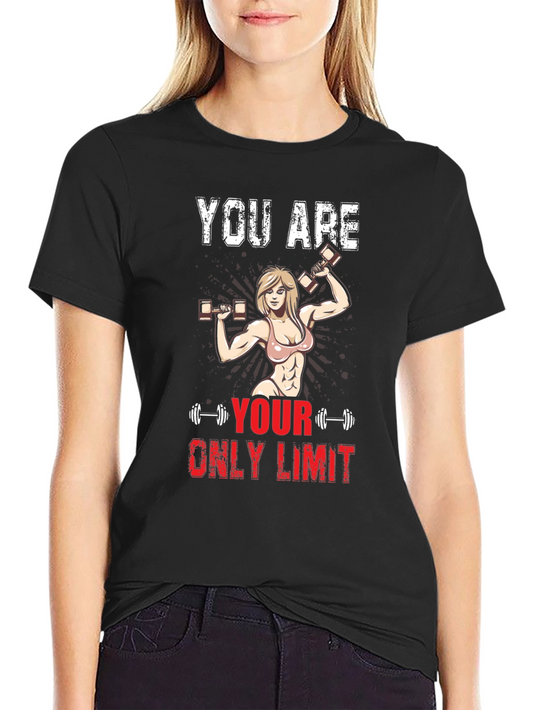 Fitness Motivation T-Shirt: You Are Your Only Limit Gym Tee