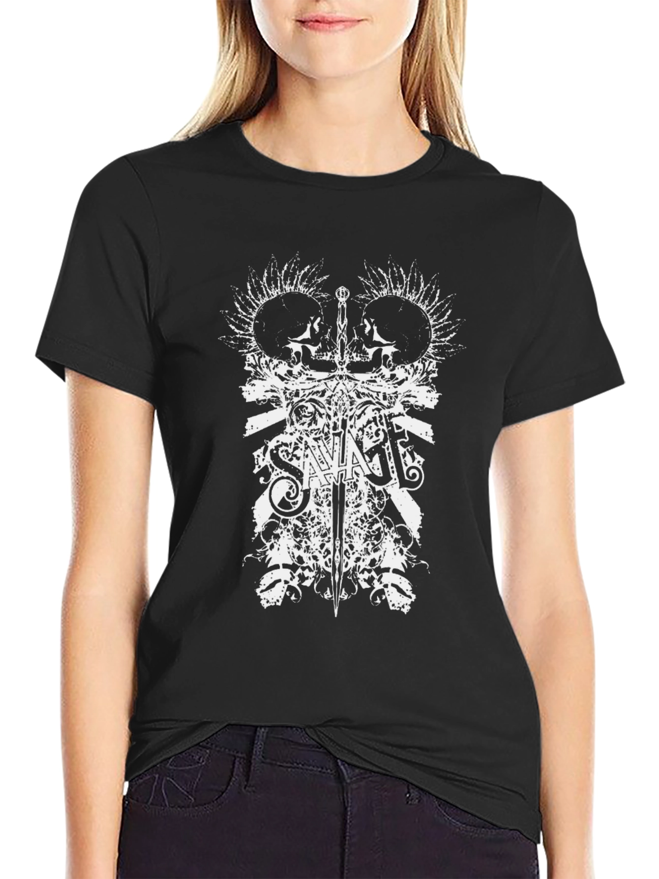 Skull Sword Graphic T-Shirt