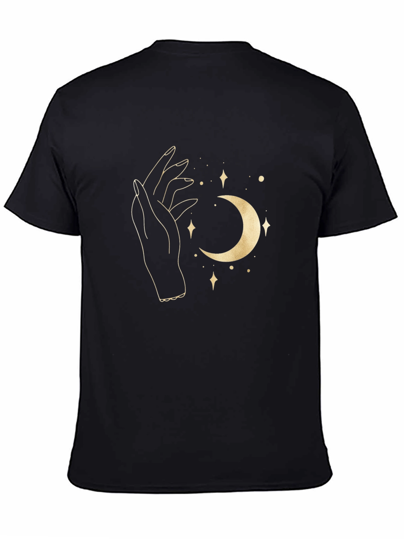 Mystic Moon Graphic Tee - Black