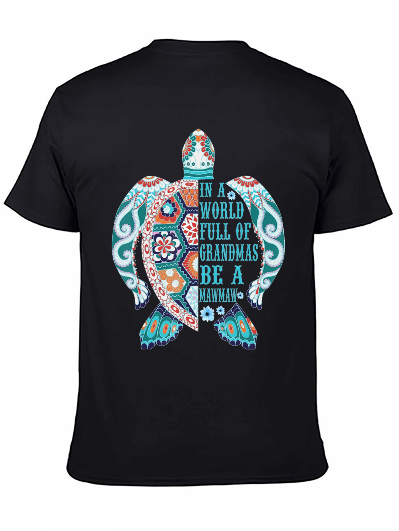 Grandma Mawmaw Turtle Graphic T-Shirt